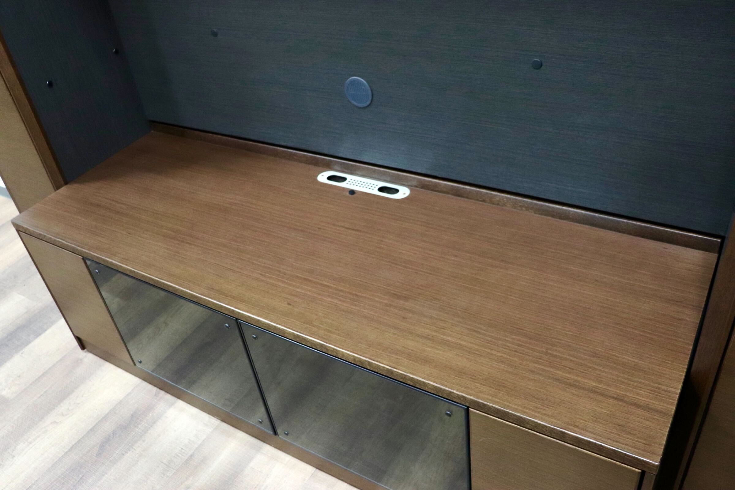 GMGK93○karimoku / カリモク ピオグランデ 壁面 TVボード AVボード リビングボード キャビネット 収納家具 モダン 定価約56万 展示品