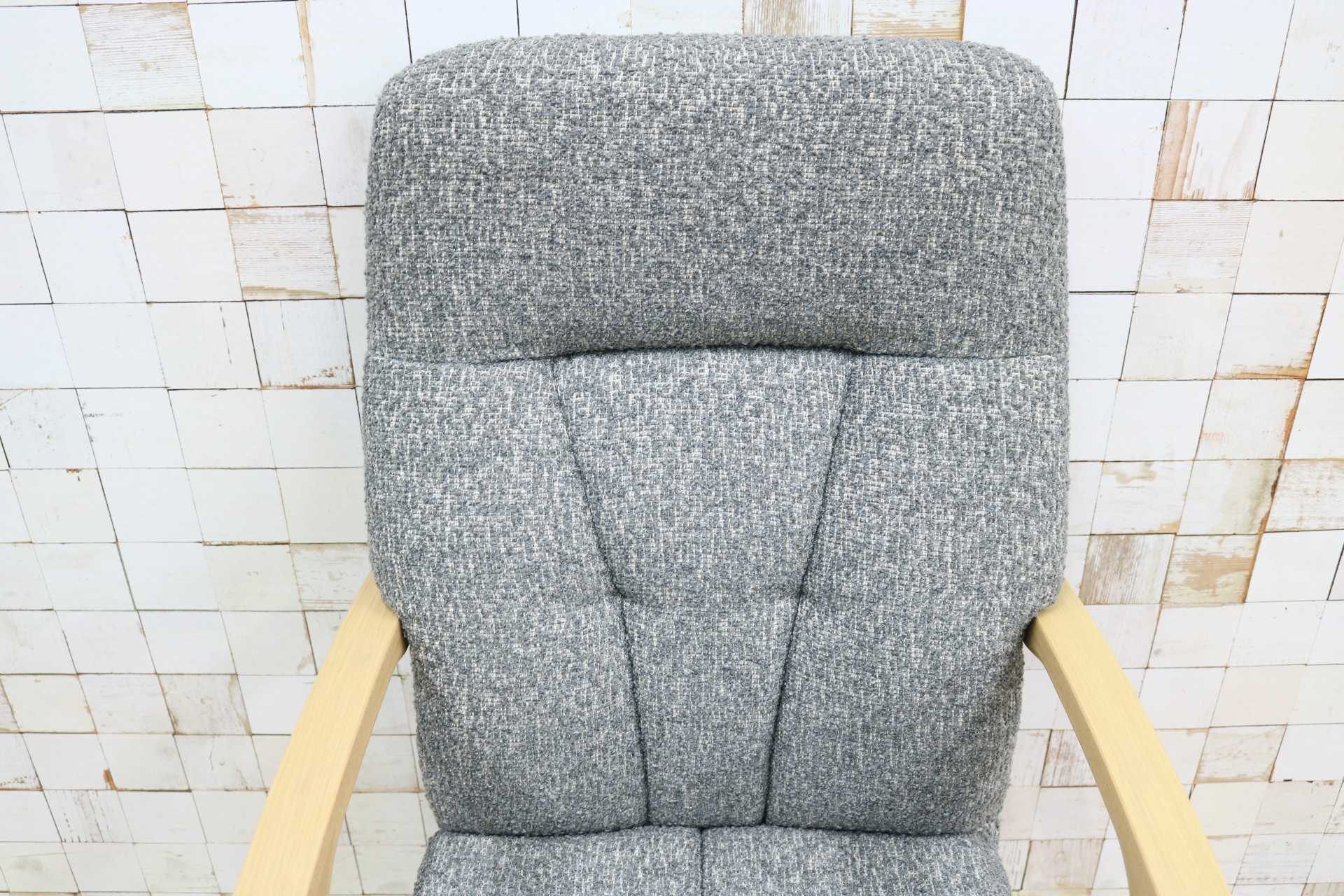 GMIS451○冨士ファニチア / FUJI FANITURE Kos コス アームチェア リクライニングチェア 1人掛けソファ ファブリック 定価約10万 展示品