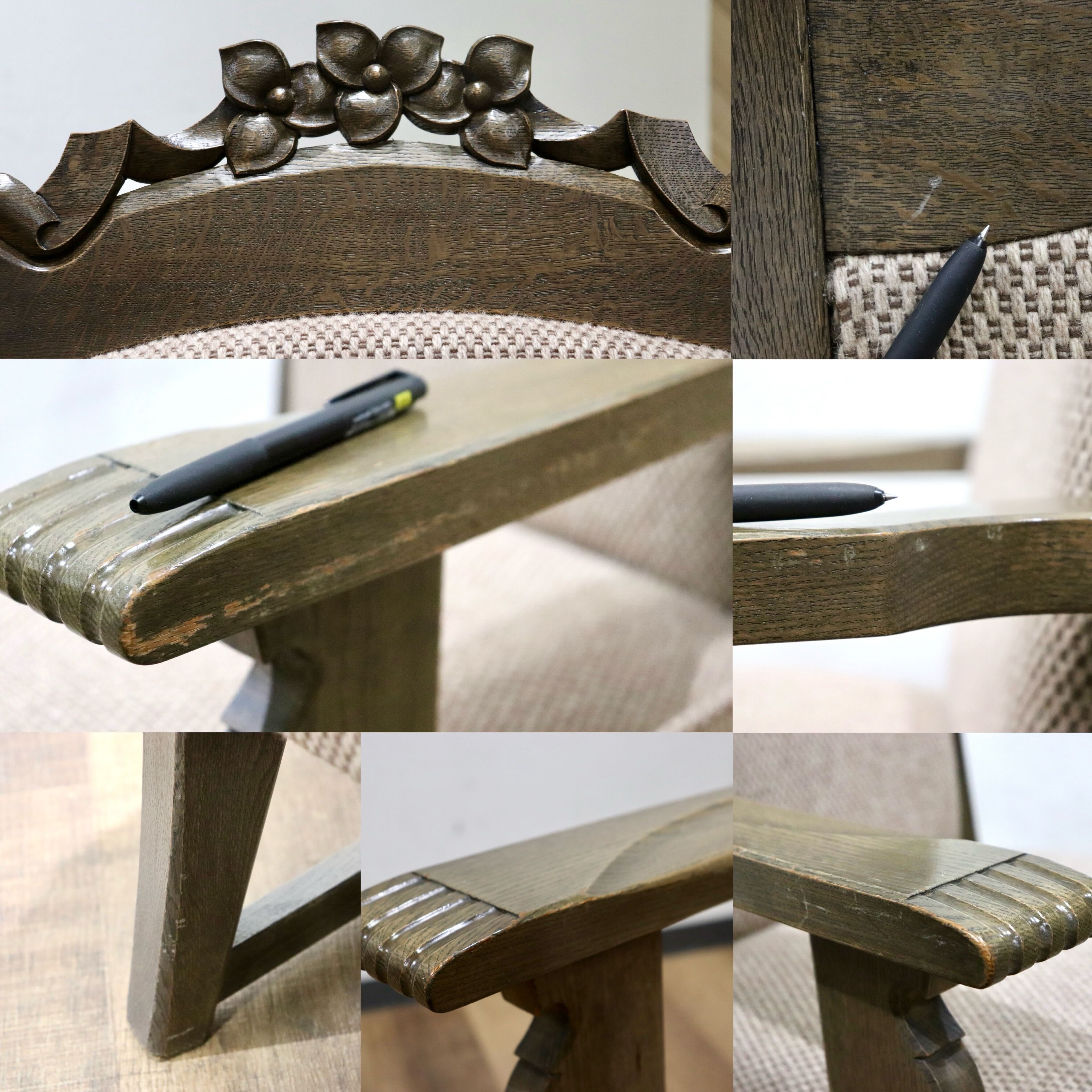 GMHK615A○神戸家具 洋家具 1人掛けソファ シングルソファ アームチェア 楢材 クラシカル 和製ヴィンテージ アンティーク 検)永田良介