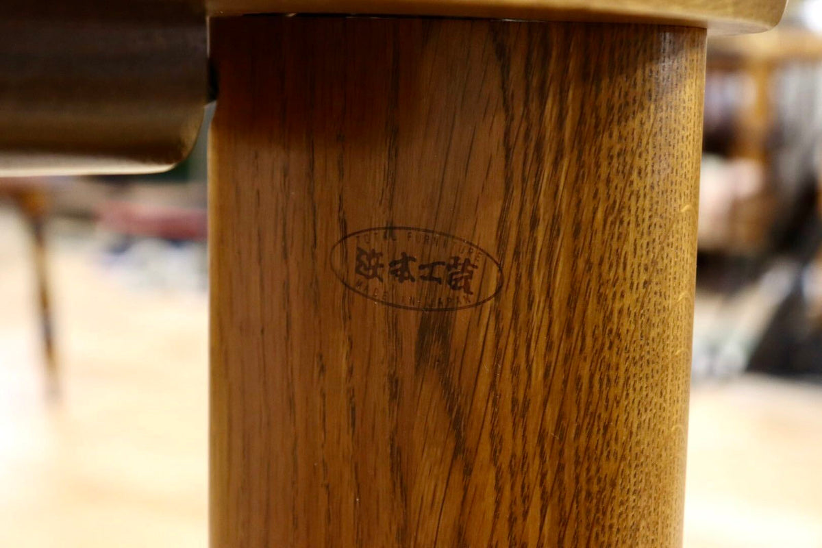 GMJS319◯浜本工芸 / HAMAMOTO ダイニングテーブル 食卓テーブル 作業台 楢材 無垢 机 サイドテーブル 国産家具