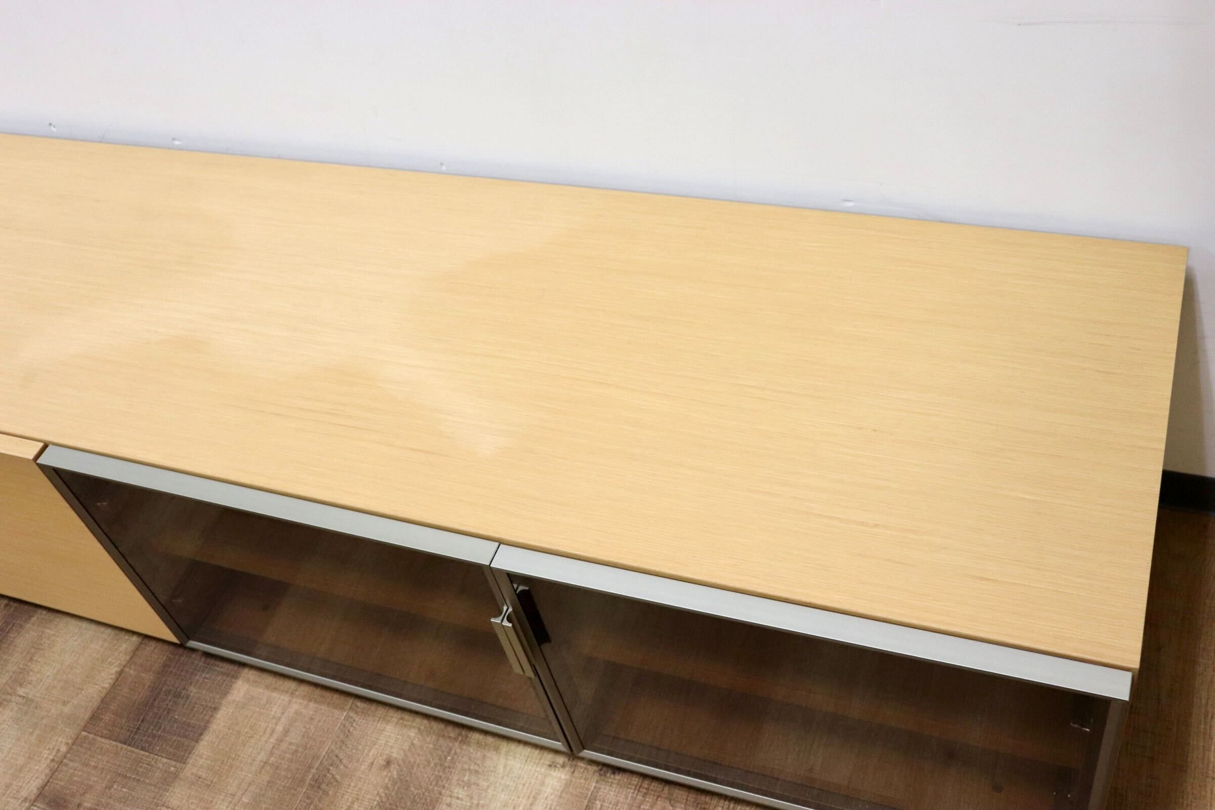 GMHN40○arflex / アルフレックス C.C.09 Hi-Fi BOARD TVボード AVボード リビングボード カルロ・コロンボ オーク材 定価約45万 廃番