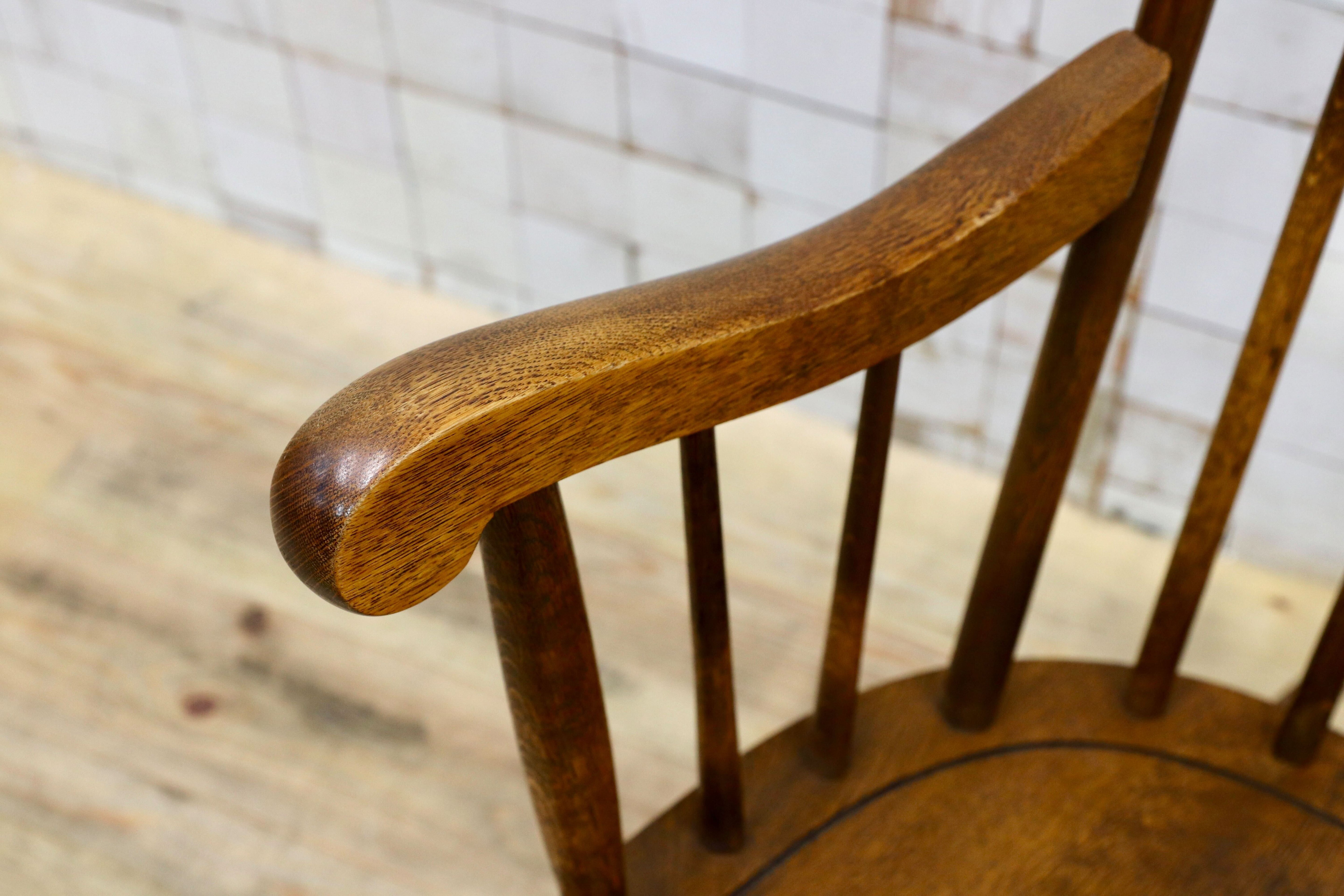 GMIS543○飛騨産業 / HIDA キツツキ ロッキングチェア 揺り椅子 オーク材 ヴィンテージ 古民家 カフェ ノスタルジック レトロ