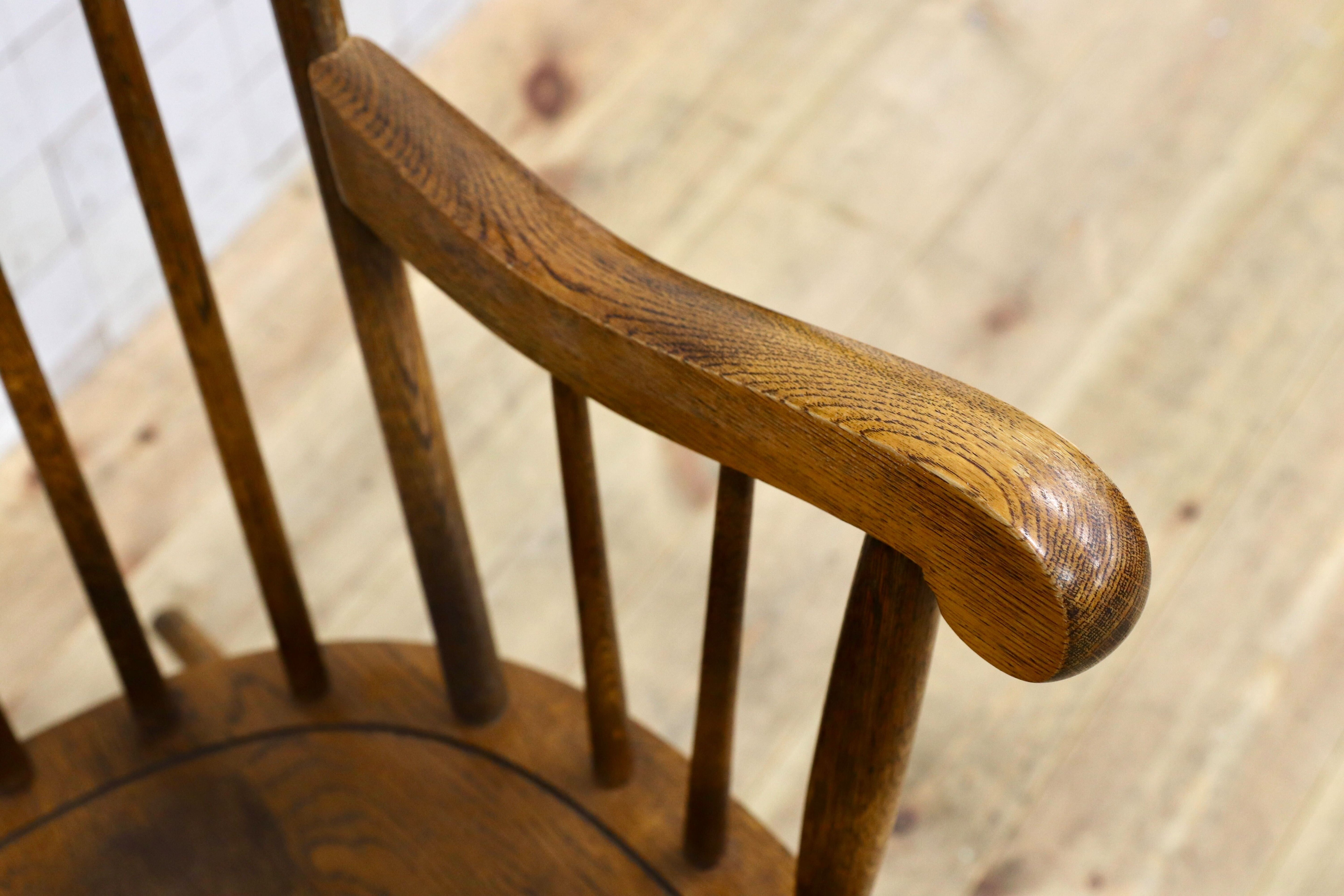 GMIS543○飛騨産業 / HIDA キツツキ ロッキングチェア 揺り椅子 オーク材 ヴィンテージ 古民家 カフェ ノスタルジック レトロ