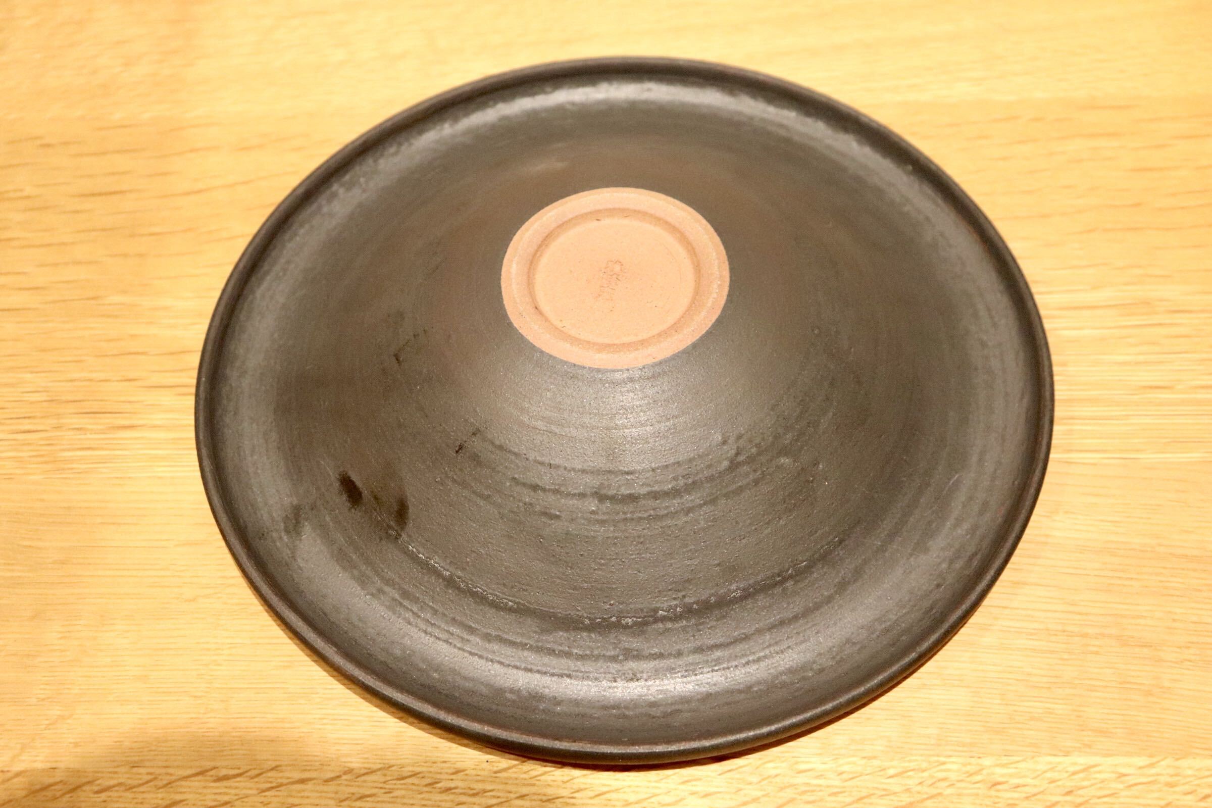 GMIO99B◯雅峰窯 丹波焼 丸鉢 大 大皿 ボウル 陶器 和食器 伝統工芸 丹波篠山 未使用