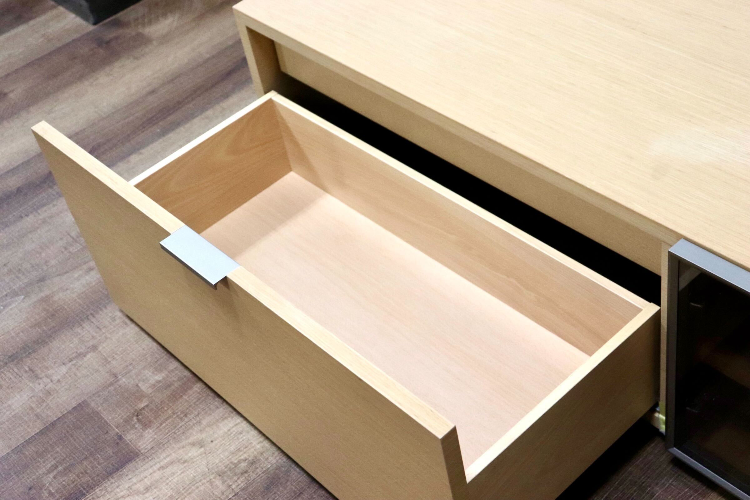 GMHN40○arflex / アルフレックス C.C.09 Hi-Fi BOARD TVボード AVボード リビングボード カルロ・コロンボ オーク材 定価約45万 廃番