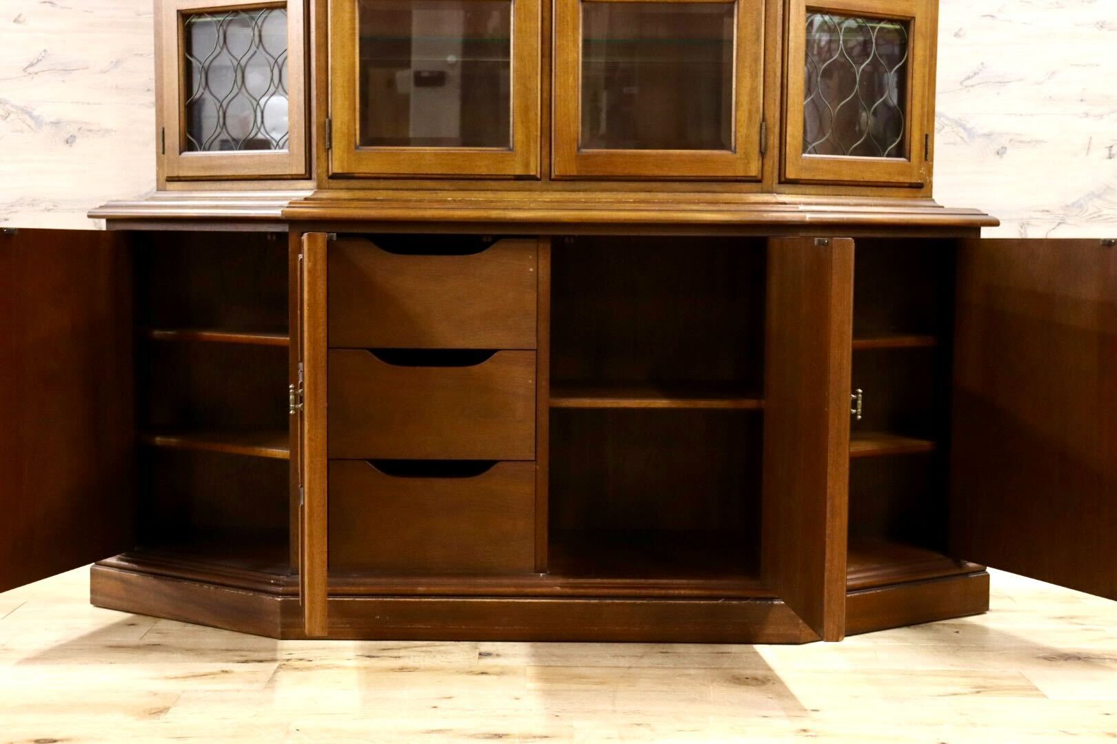 GMHK792○DREXEL HERITAGE / ドレクセルヘリテイジ Esperanto エスペラント ガラスキャビネット 飾り棚 クラシック 定価約210万