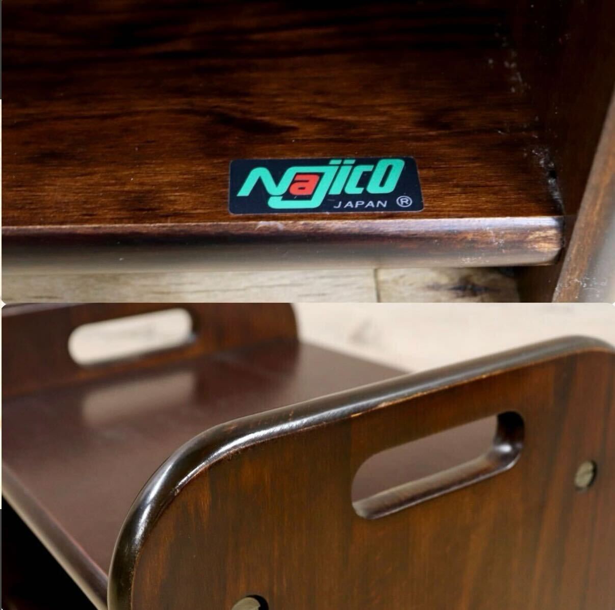 GMIH80○Najico / ナジコ スリッパラック 靴箱 収納ラック 玄関収納 収納棚 花台 飾り棚 昭和レトロ ヴィンテージ