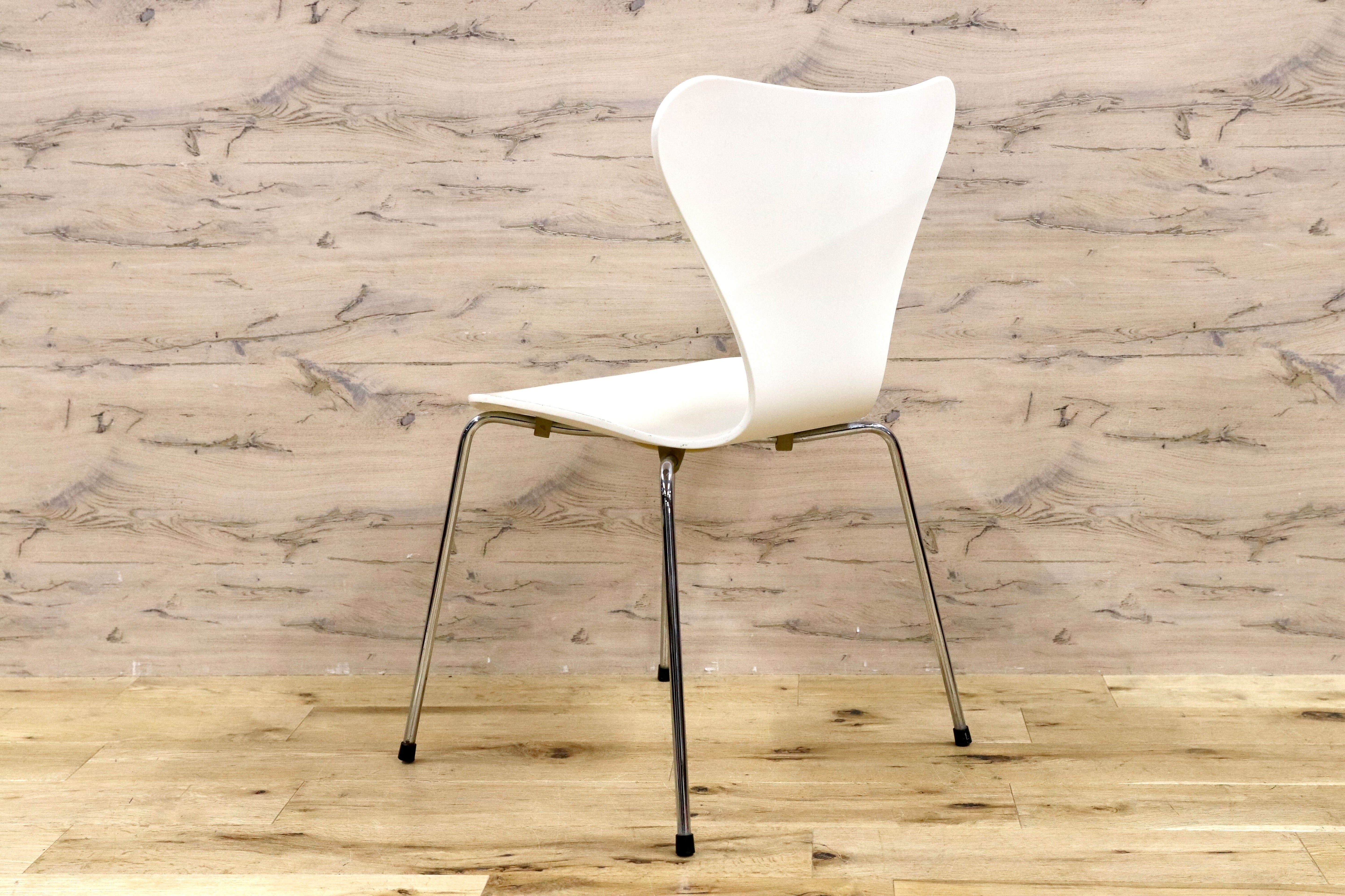 GMGK513D○FRITZ HANSEN / フリッツハンセン セブンチェア ホワイト スタッキングチェア 北欧家具 名作 91年 ヴィンテージ