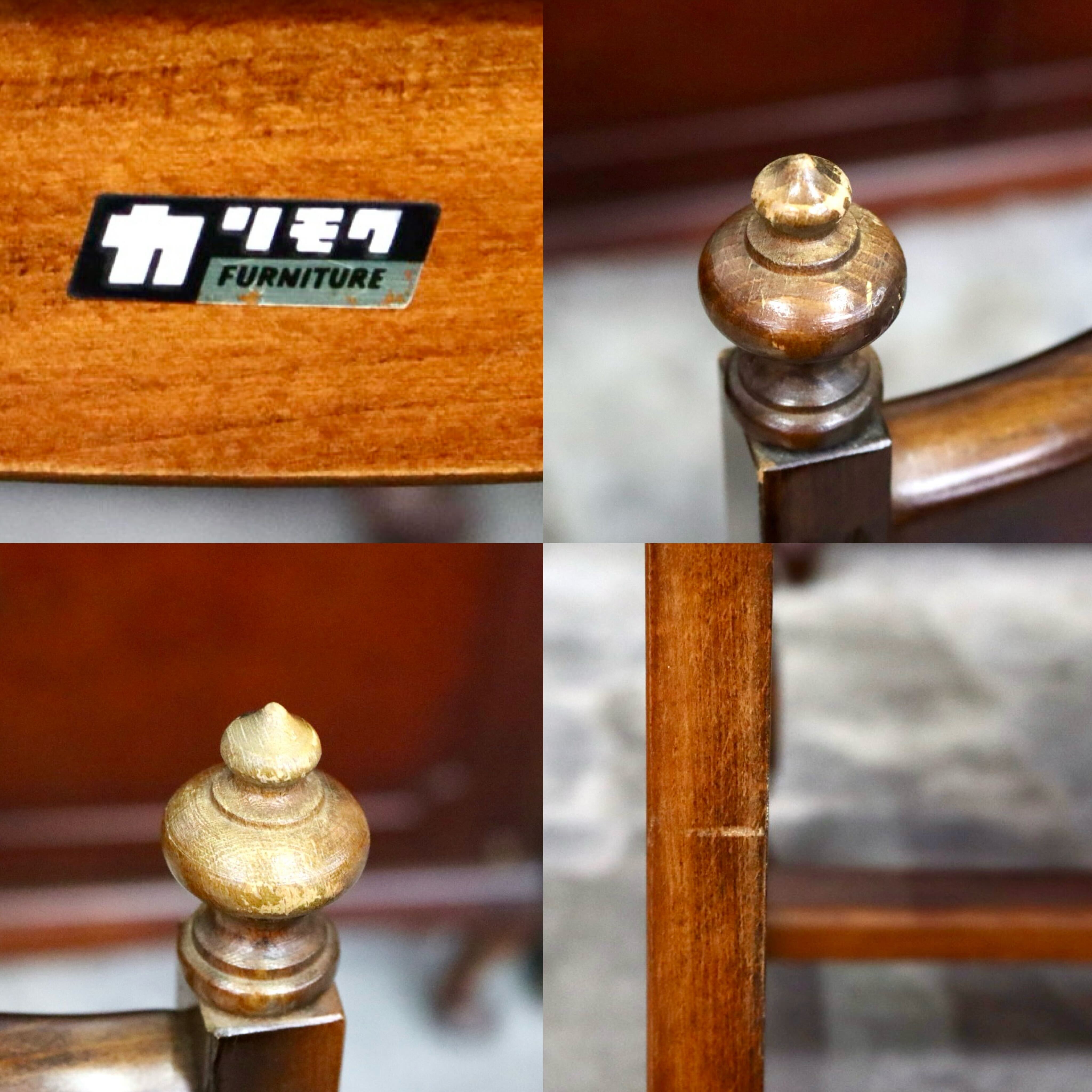 GMIS494C○karimoku / カリモク オールドカリモク ダイニングチェア アームレスチェア 椅子 2脚セット ブナ材 クラシック ヴィンテージ