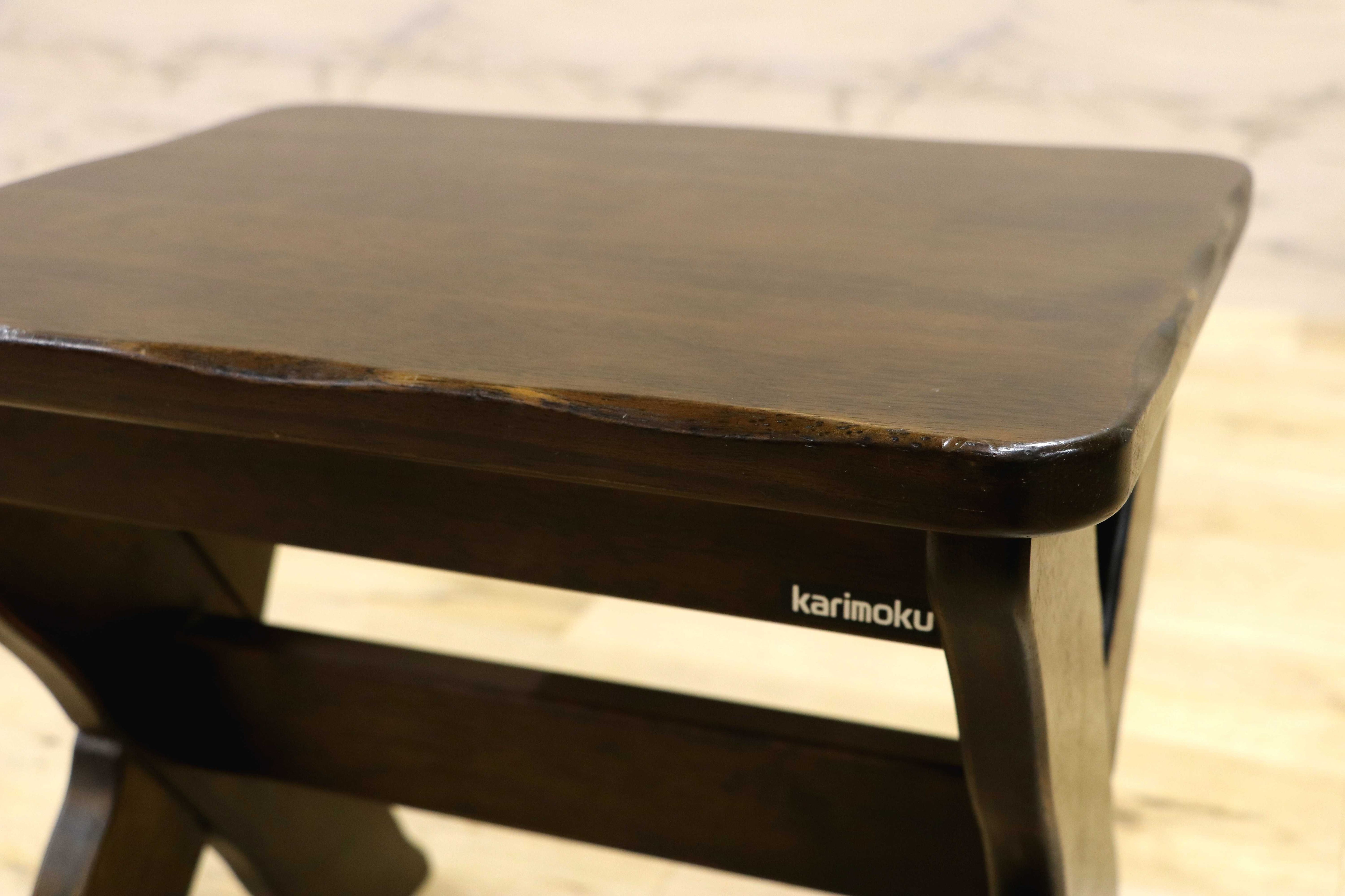 GMIH173C○karimoku / カリモク RUSTIC ルスティック スツール 椅子 花台 飾り台 ナチュラル シンプル ヴィンテージ