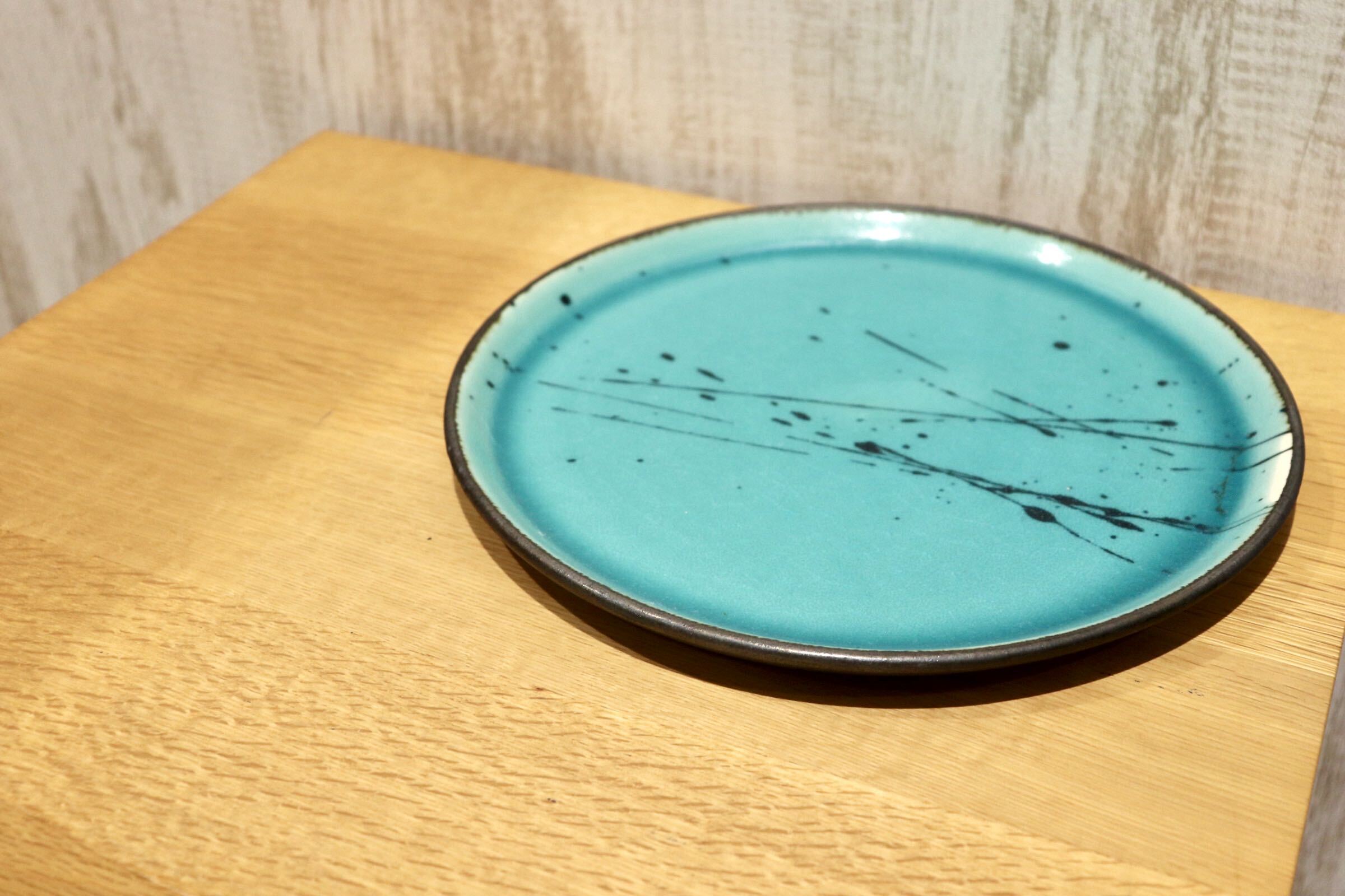 GMIO104A◯雅峰窯 丹波焼 フラットプレート B級品 大皿 和食器 陶器 伝統工芸 丹波篠山 未使用