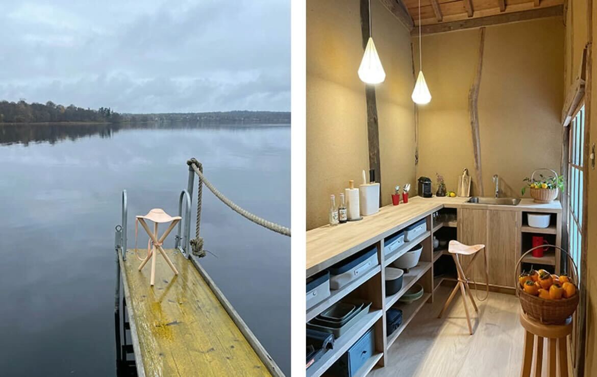 GMHO5○HUNTING CHAIR|Matagi Stool マタギ スツール Small 北欧 アウトドア 革 未使用 定価18,700円