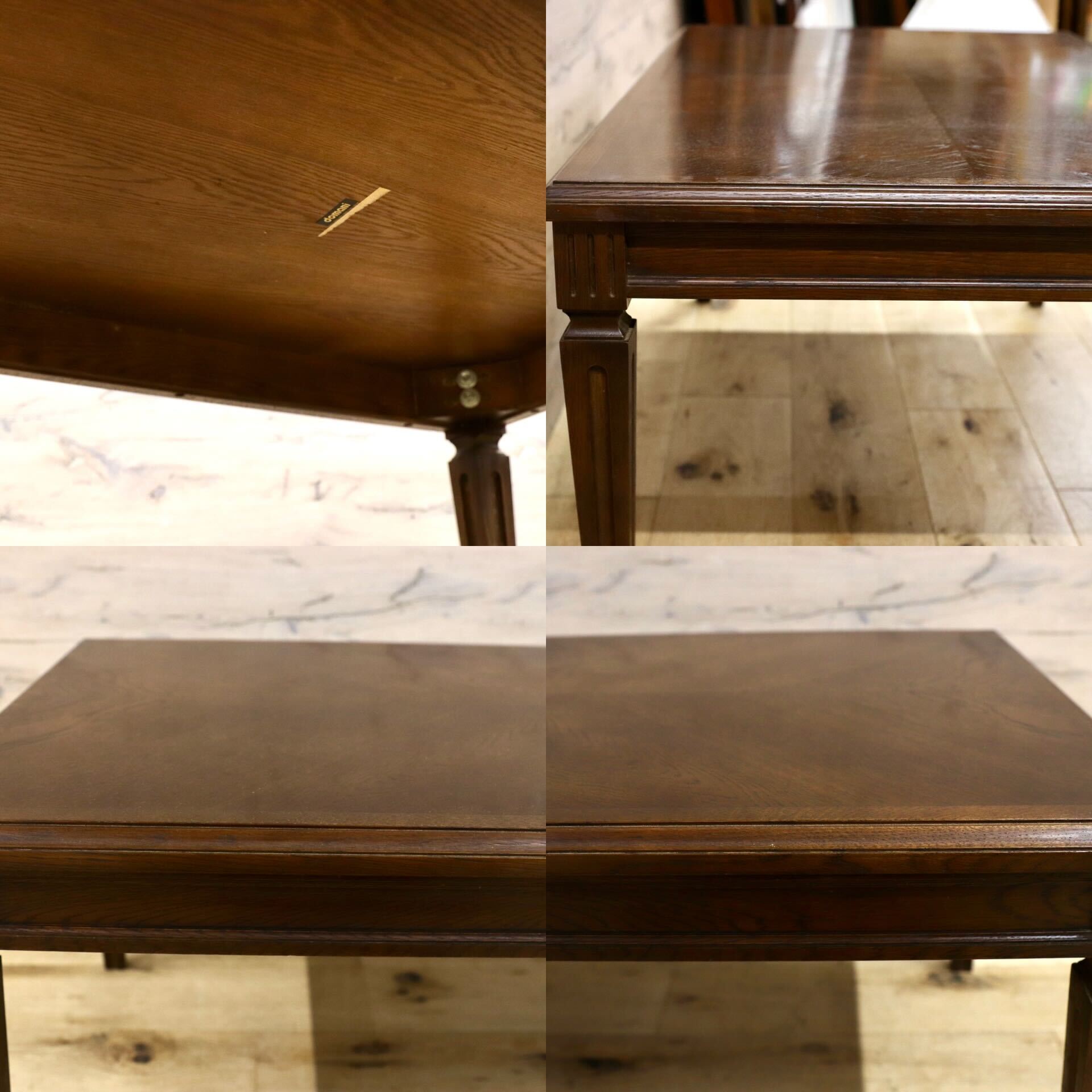 GMHK533○domani / ドマーニ センターテーブル リビングテーブル 応接机 ブラウン カリモク最高峰 クイーンズライフ オーク クラシック