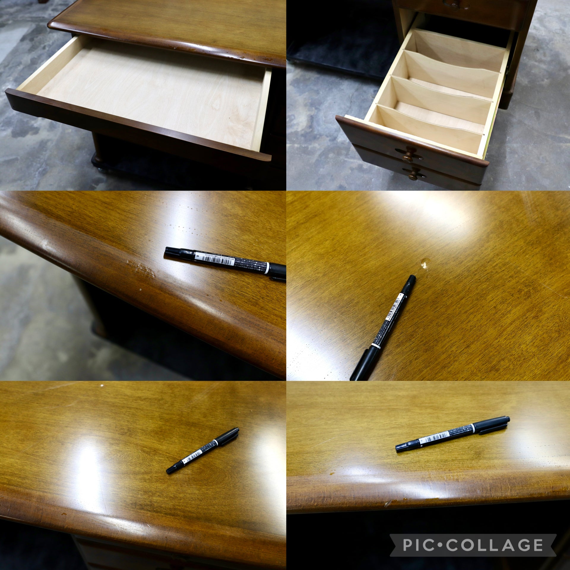 GMJH172B○karimoku / カリモク 片袖デスク 書斎机 オーク材 国産家具 クラシックスタイル オールドカリモク ヴィンテージ レトロ