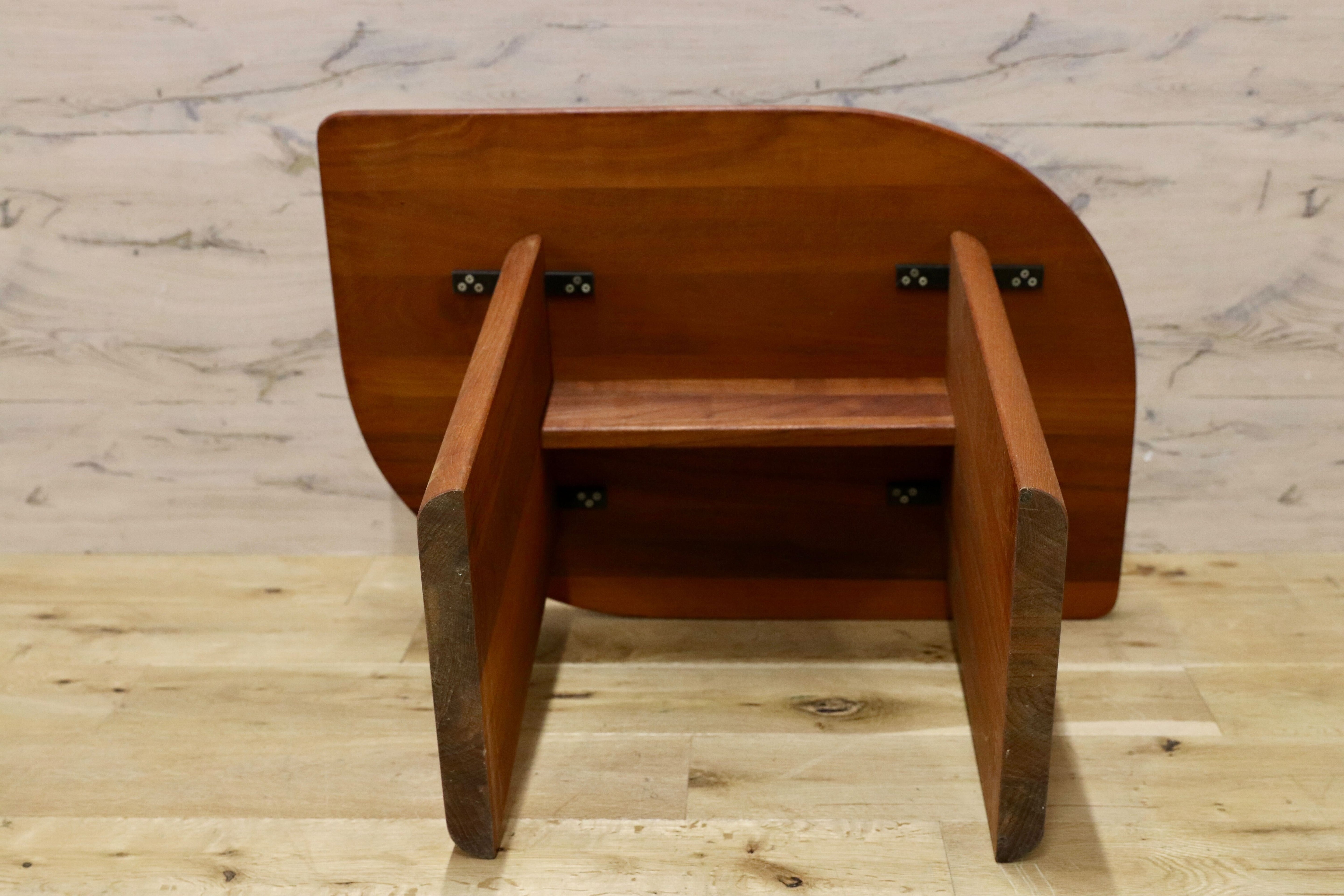 GMHK788A○北欧家具 北欧ヴィンテージ サイドテーブル コーヒーテーブル チーク無垢材 飾り台 花台 デンマーク製 検)デューロン