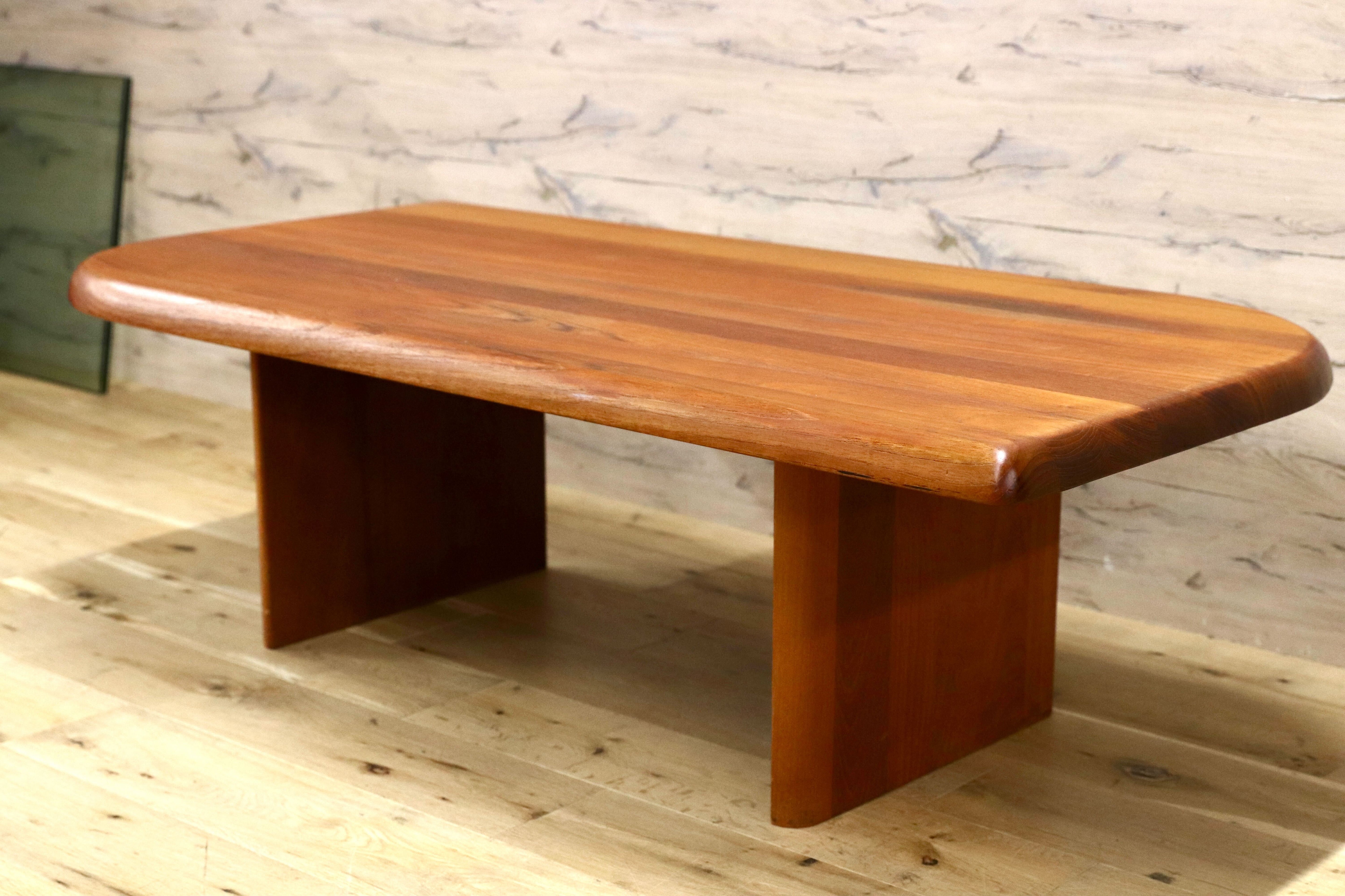 GMHK788B○北欧家具 北欧ヴィンテージ センターテーブル リビングテーブル チーク無垢材 応接机 デンマーク製 検)デューロン