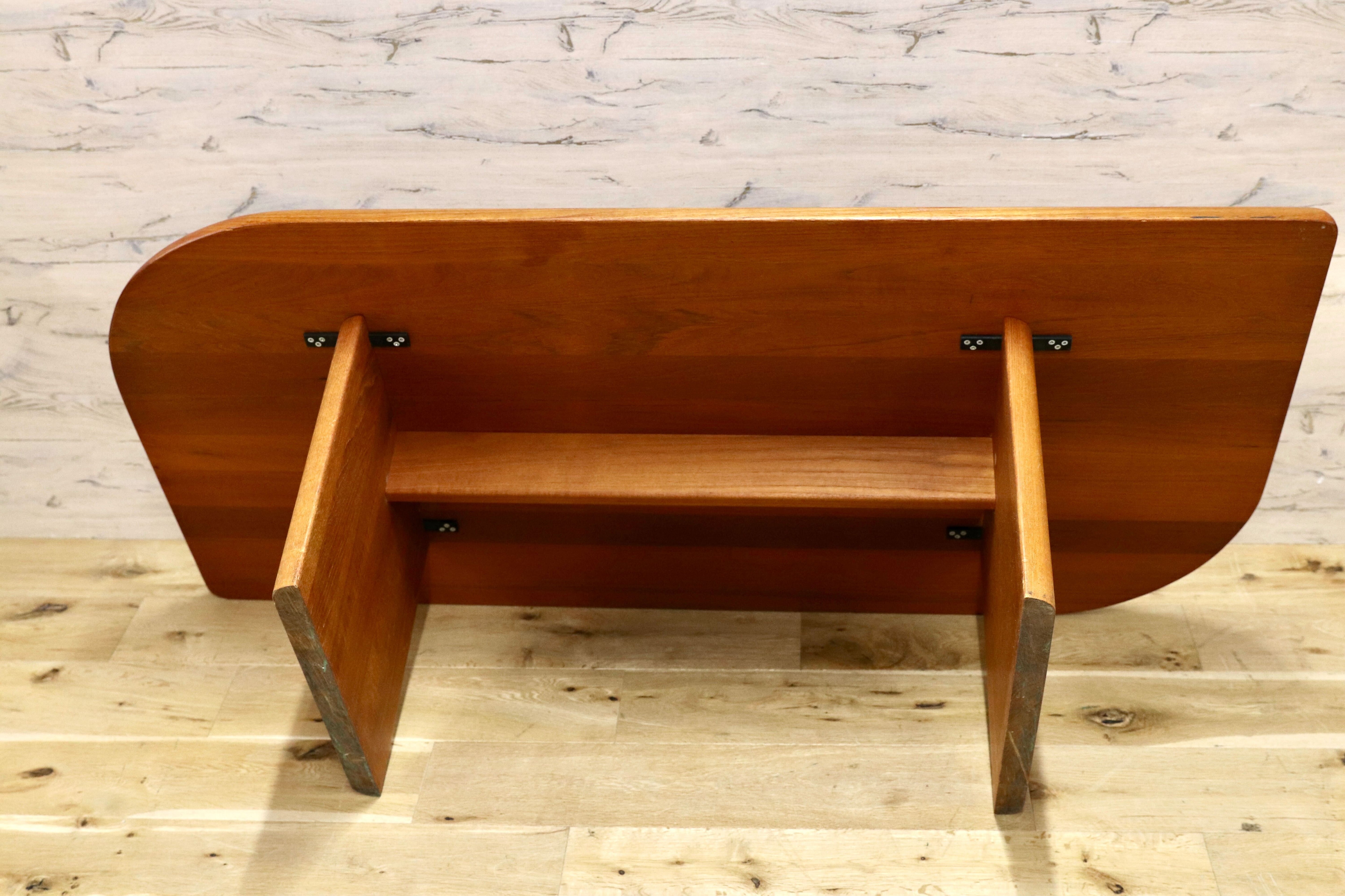 GMHK788B○北欧家具 北欧ヴィンテージ センターテーブル リビングテーブル チーク無垢材 応接机 デンマーク製 検)デューロン