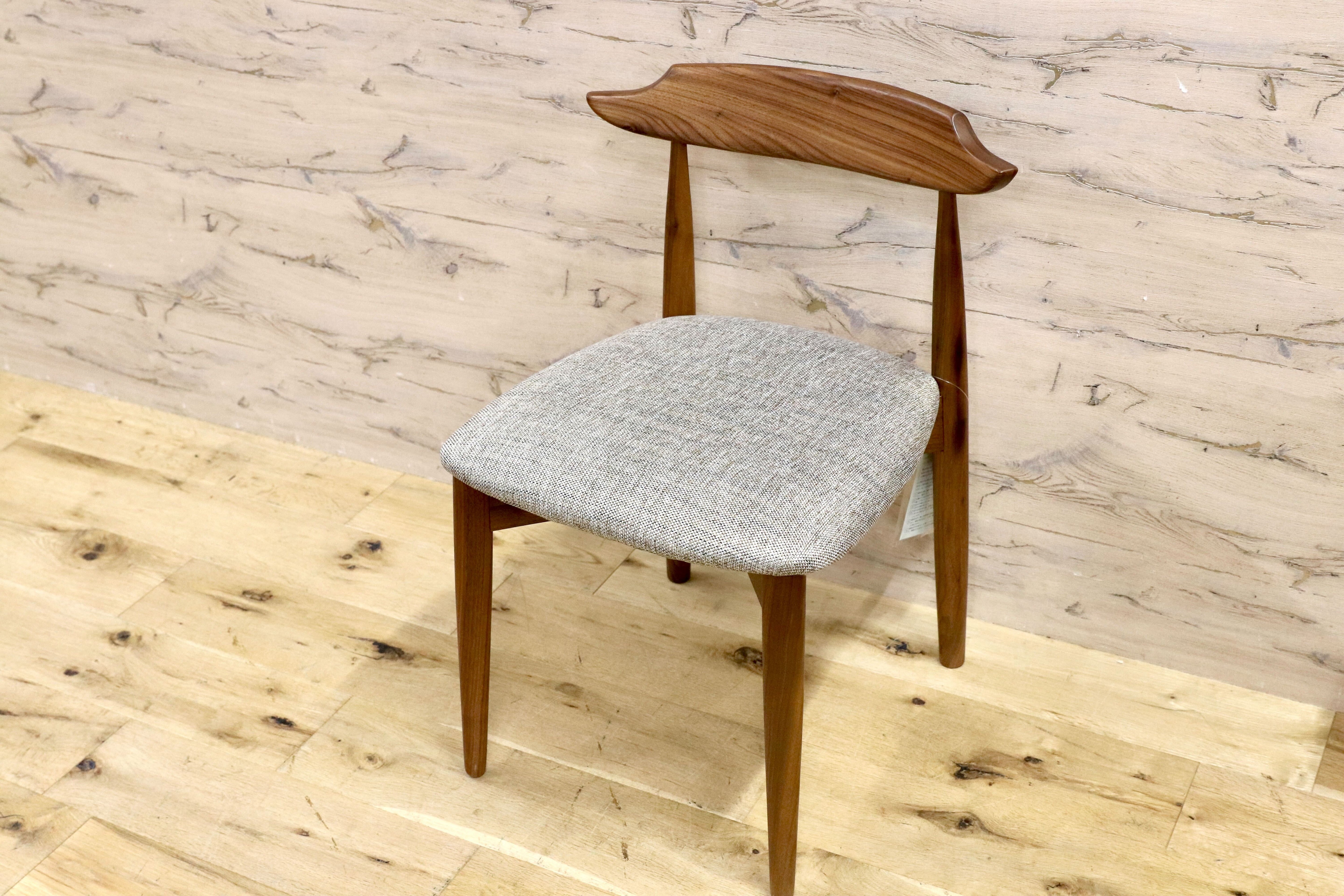 GMHN174A○桜屋工業 CHERRY チェリー ウォールナット材 ダイニングチェア 椅子 北欧スタイル 展示品