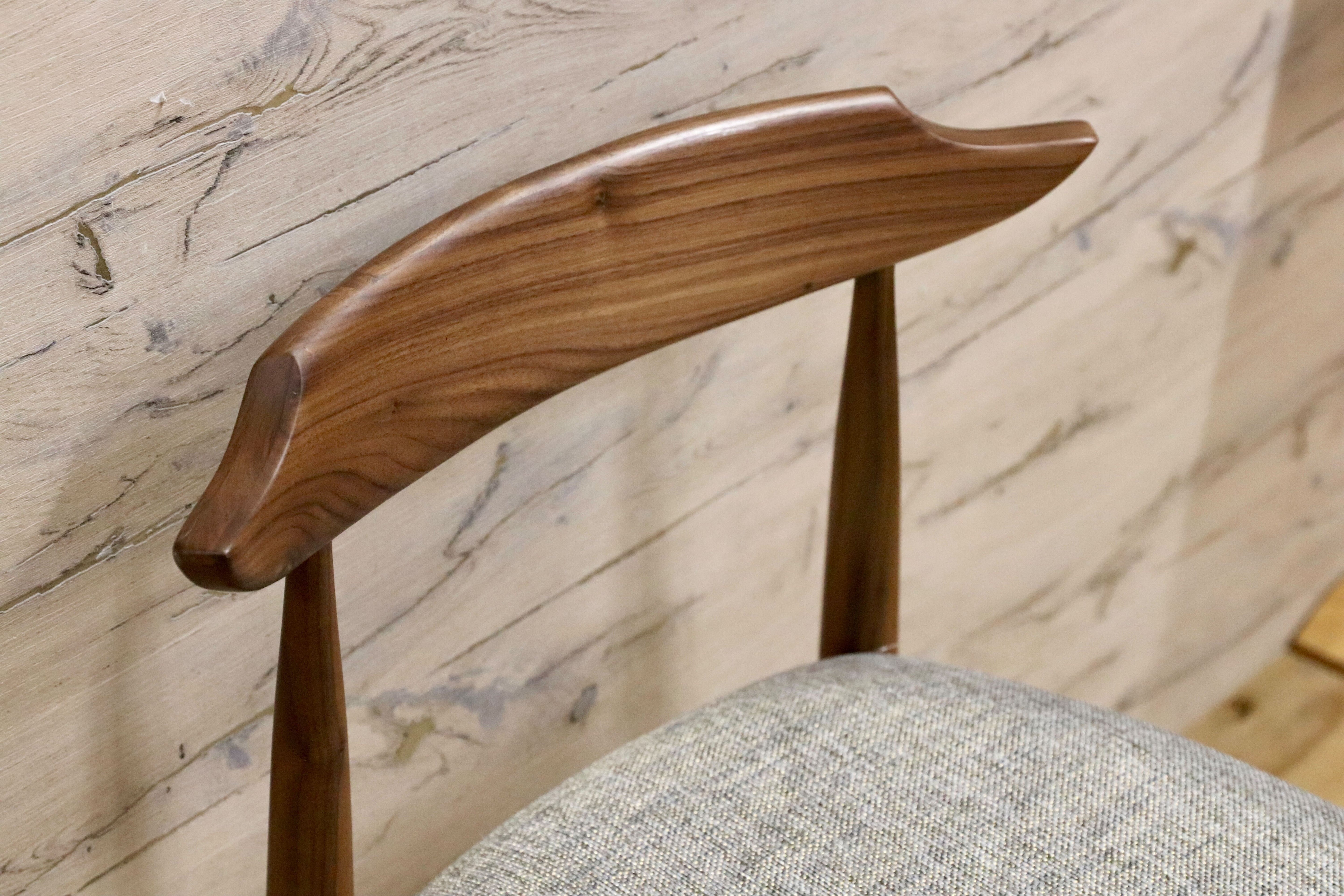 GMHN174A○桜屋工業 CHERRY チェリー ウォールナット材 ダイニングチェア 椅子 北欧スタイル 展示品