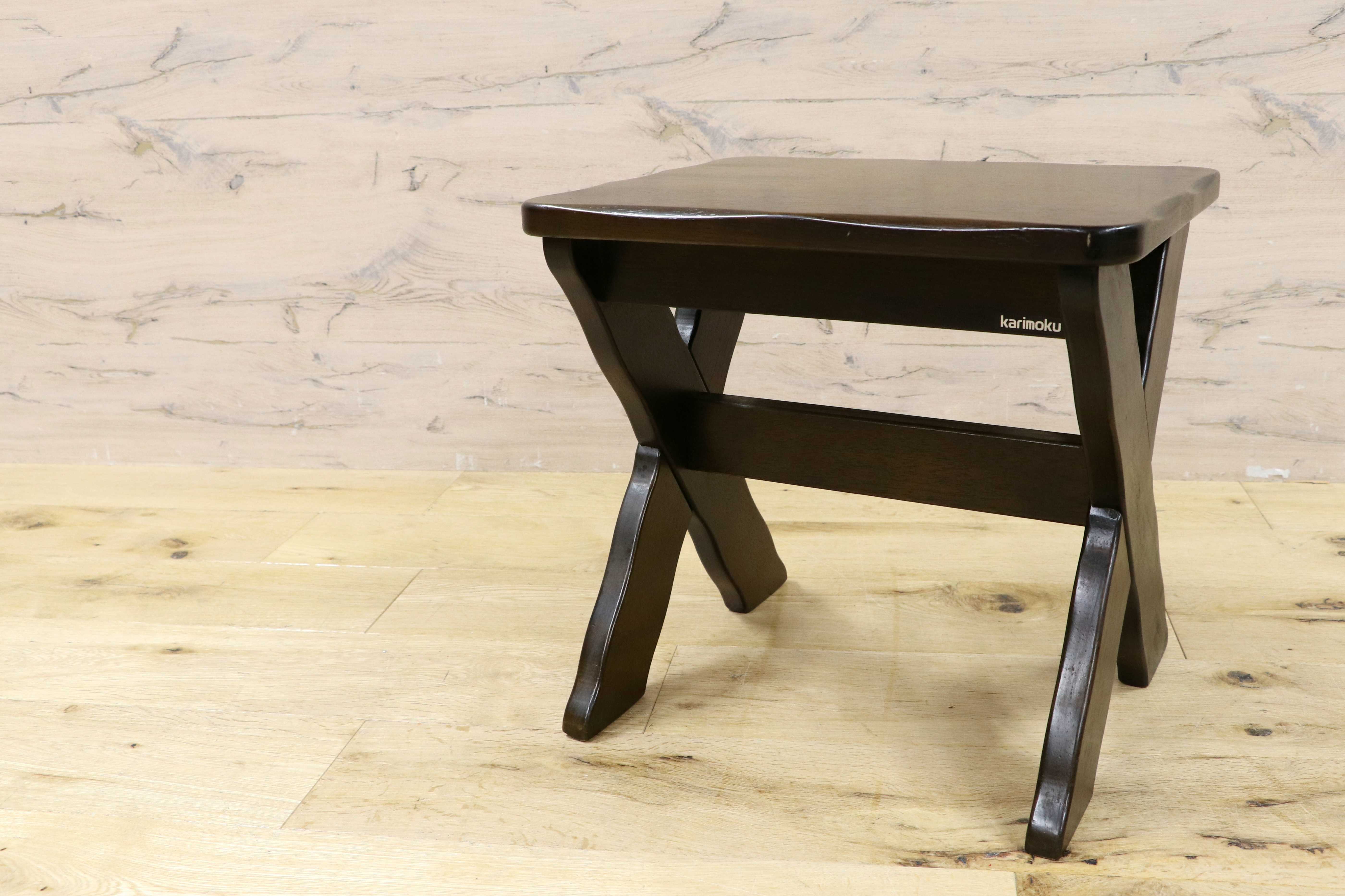 GMIH173E○karimoku / カリモク RUSTIC ルスティック スツール 椅子 花台 飾り台 ナチュラル シンプル ヴィンテージ
