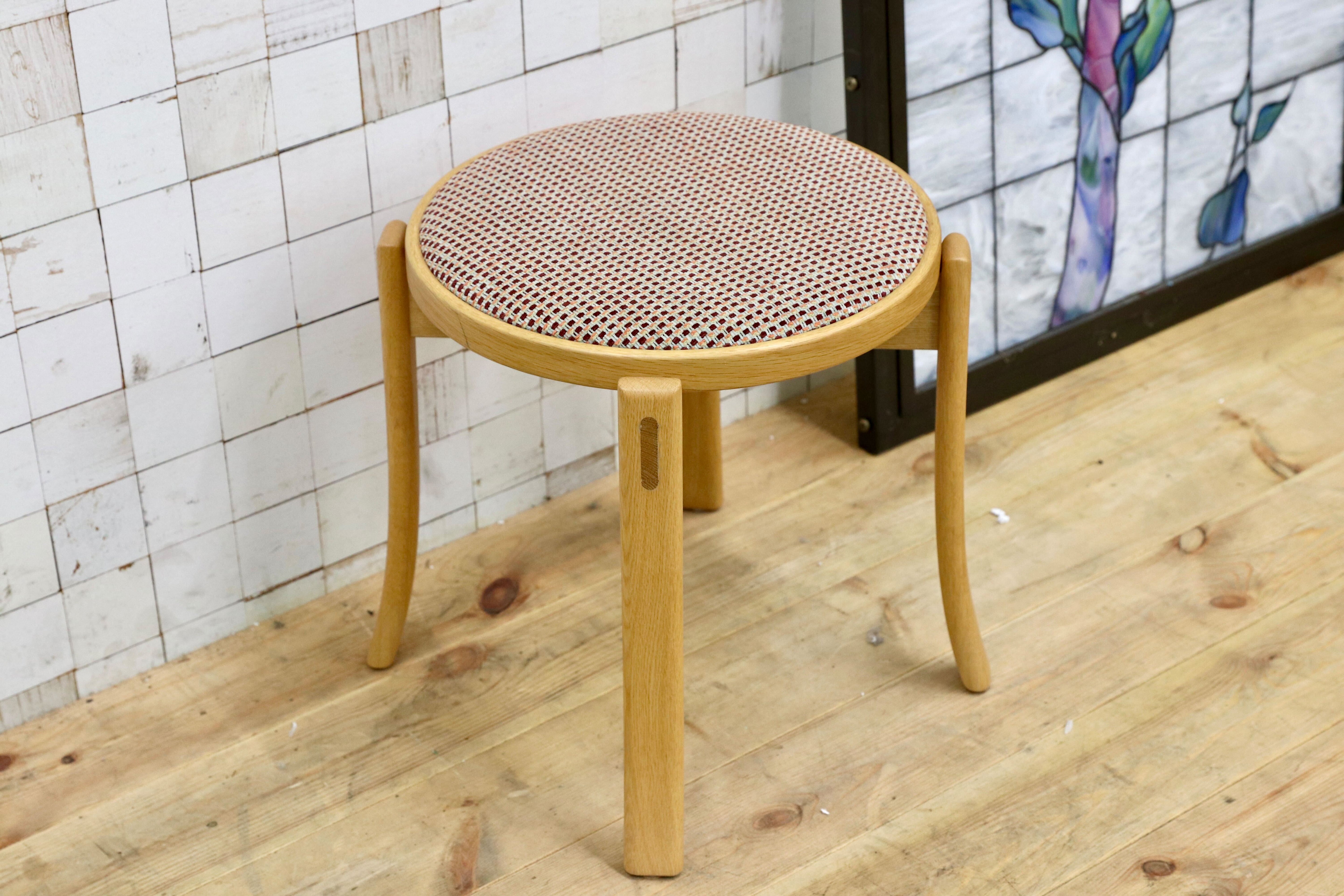 GMIS544F○CONDE HOUSE / カンディハウス ルントオム スツール ダイニングスツール 椅子 腰掛け オーク材 北海道旭川 スチウレ・エング