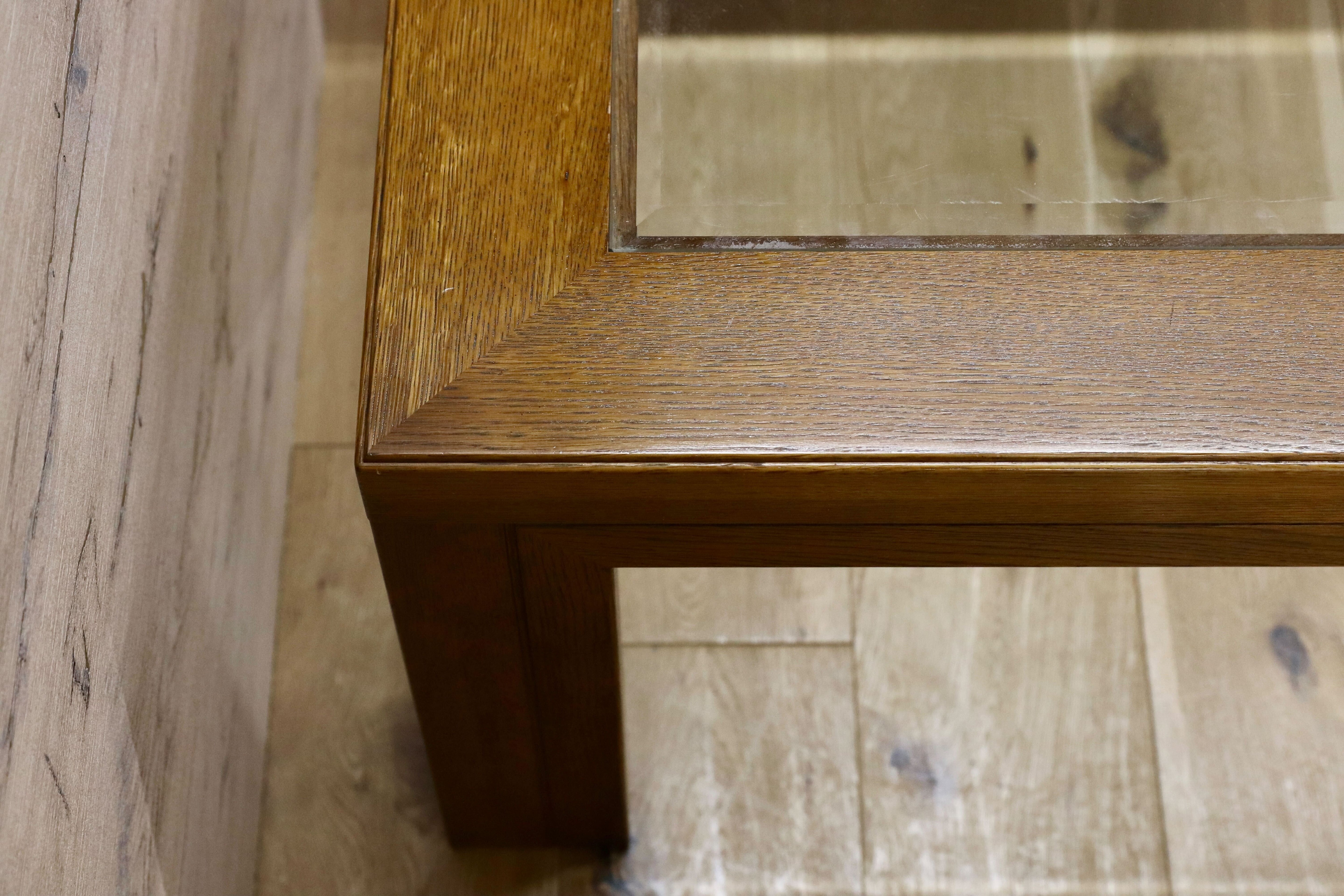 GMHK636○domani / ドマーニ Morganton モーガントン センターテーブル リビングテーブル 応接机 ガラステーブル ライトコニャック