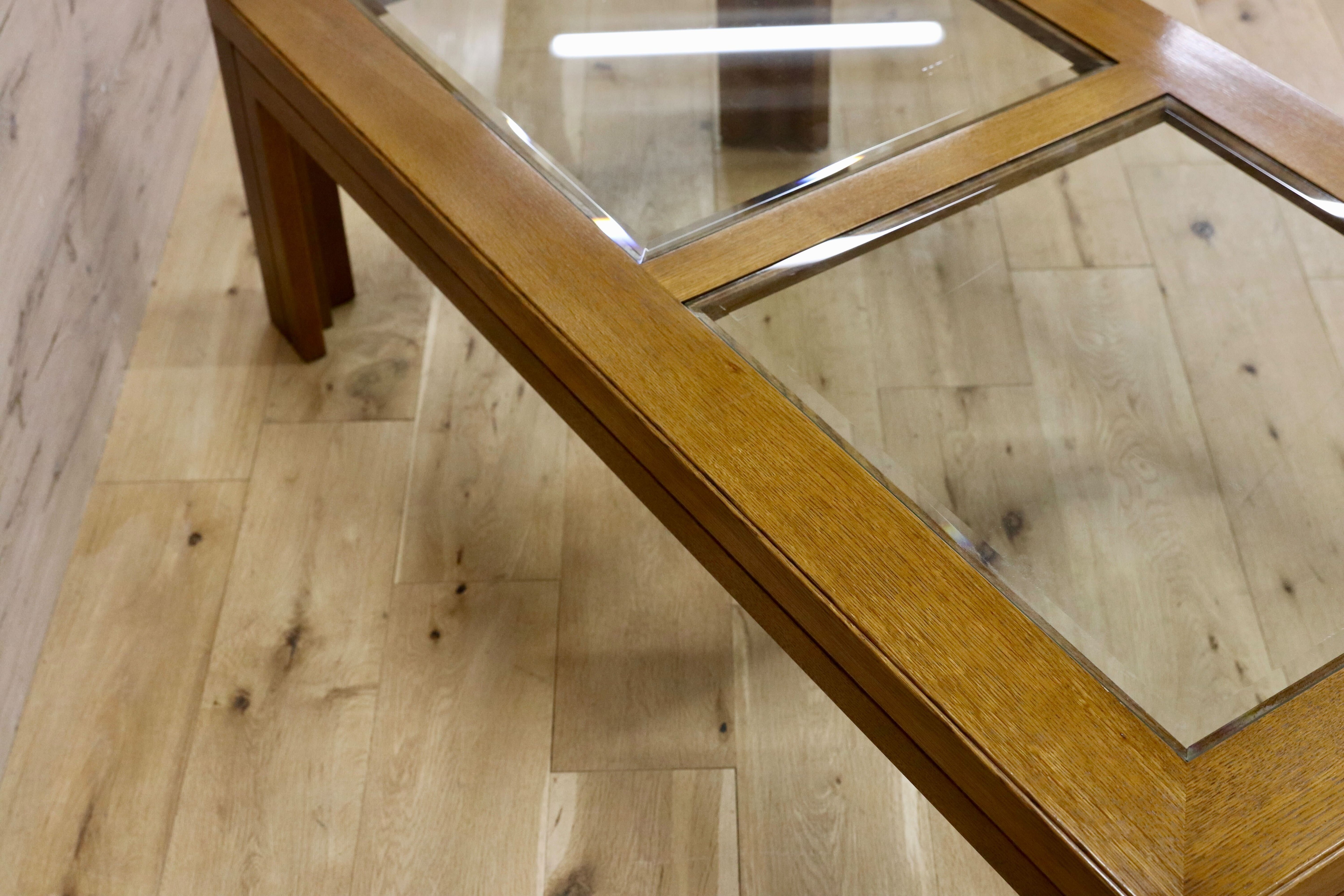 GMHK636○domani / ドマーニ Morganton モーガントン センターテーブル リビングテーブル 応接机 ガラステーブル ライトコニャック