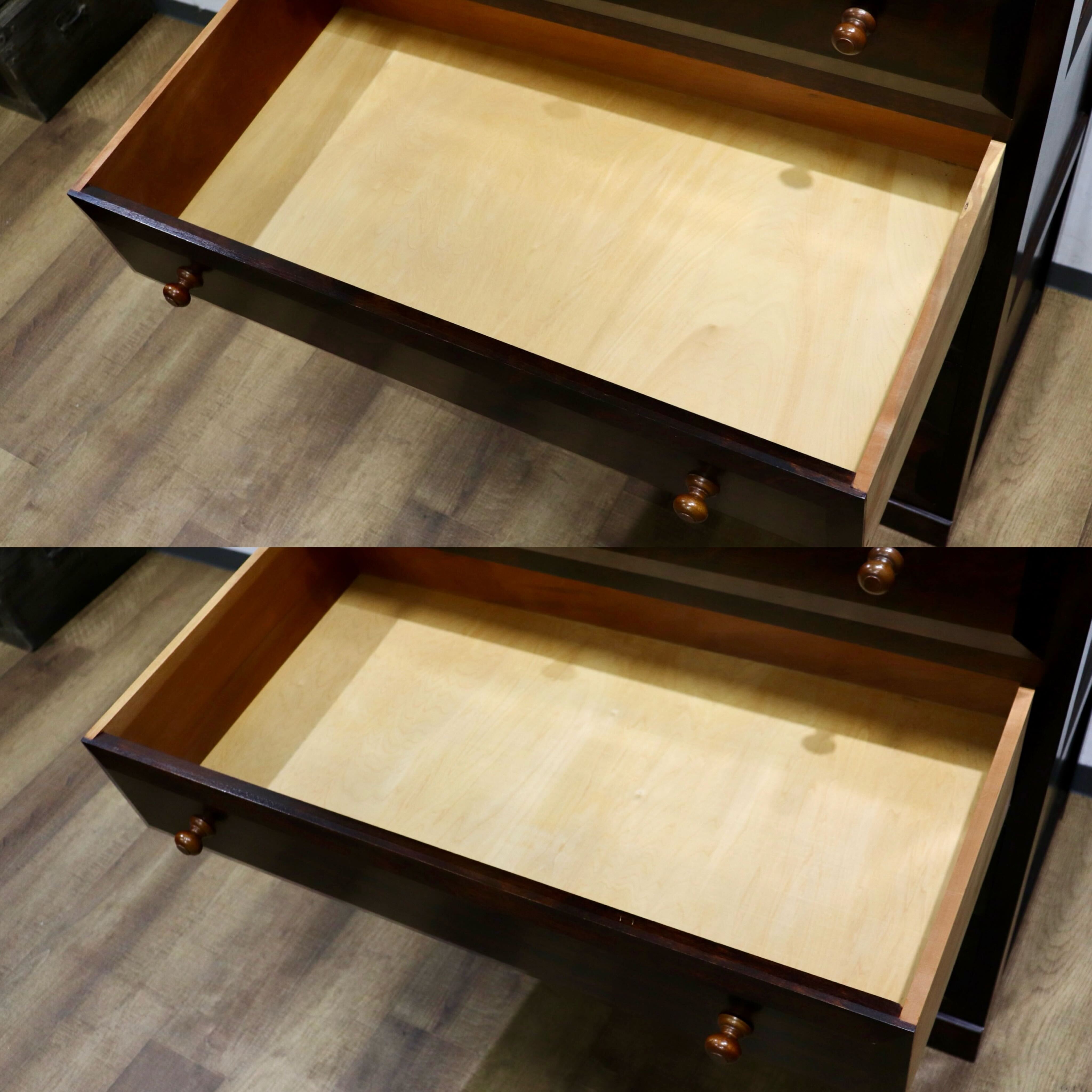 GMHK623A○松本民芸家具 D型 6段チェスト 整理箪笥 洋服タンス 収納家具 最高級 ミズメザクラ 無垢材 民芸家具 和家具 レトロ 和モダン