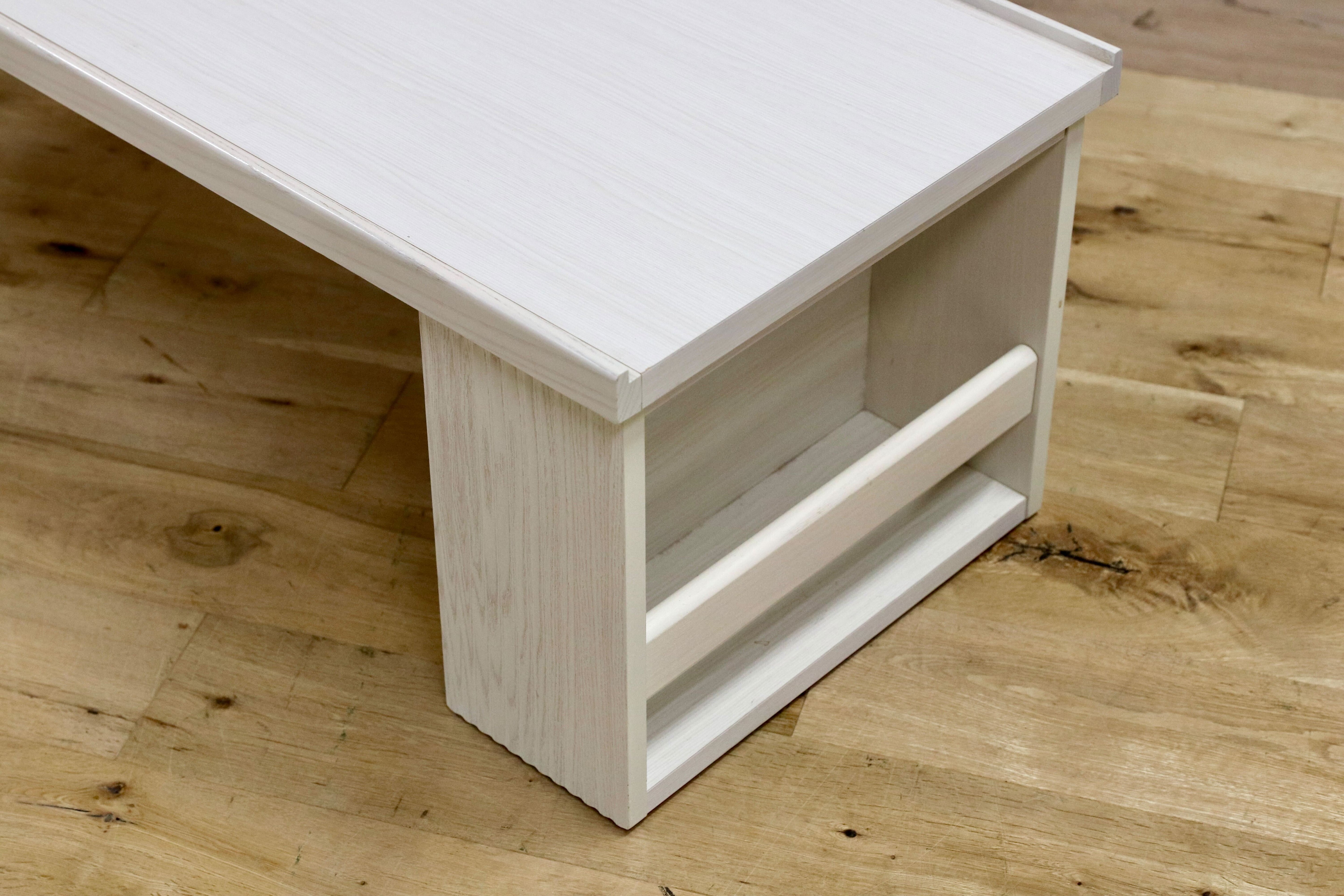 GMHN172○Meual / モーブル センターテーブル リビングテーブル ホワイト 木製 コーヒーテーブル