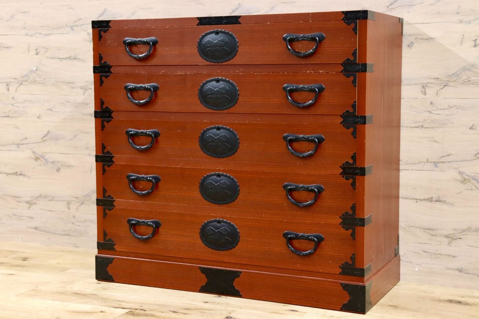 GMHS204○民藝家具 時代箪笥 整理箪笥 和箪笥 タンス レトロ 和モダン 収納家具 和家具 和室 座敷 古民家 チェスト アンティーク