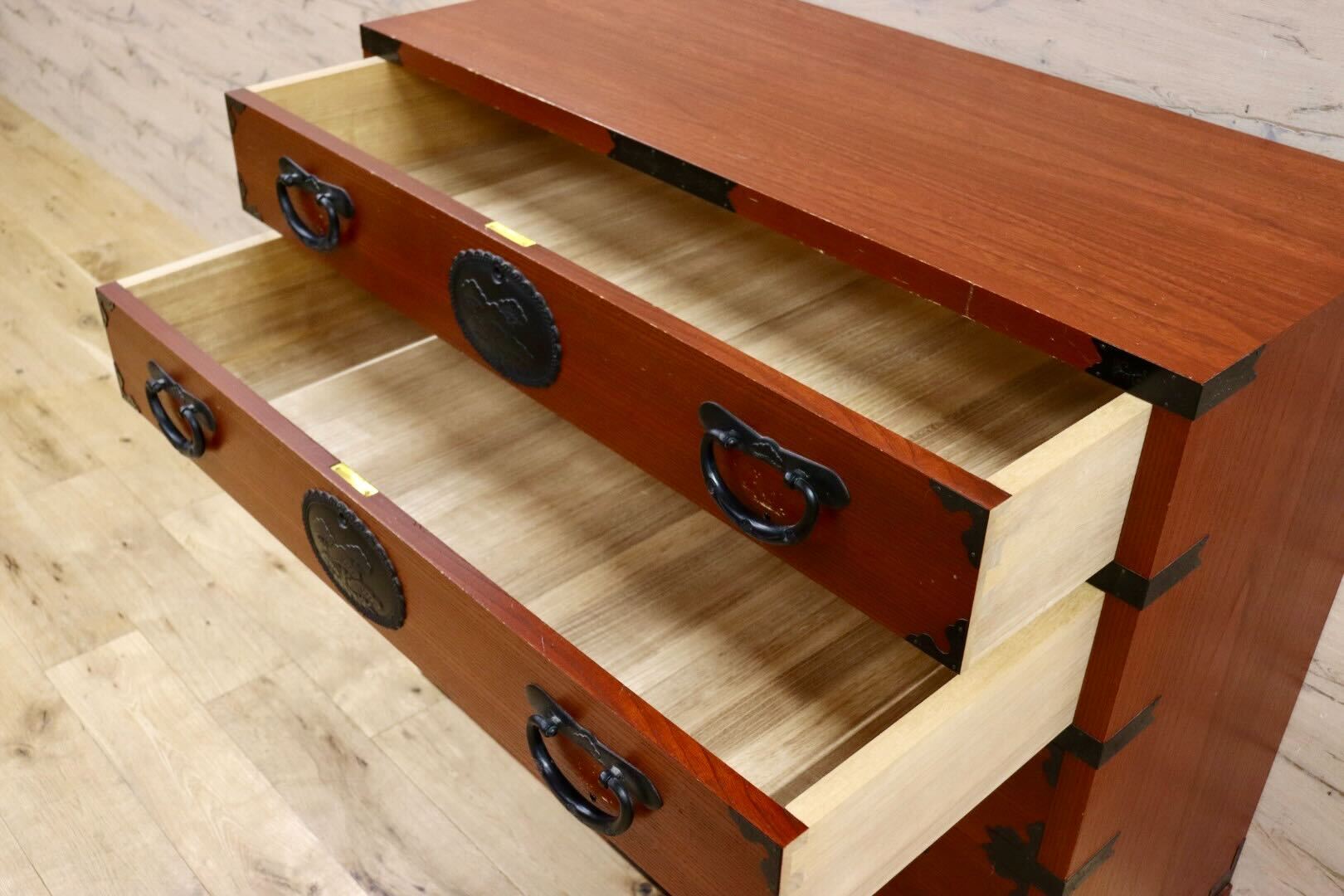GMHS204○民藝家具 時代箪笥 整理箪笥 和箪笥 タンス レトロ 和モダン 収納家具 和家具 和室 座敷 古民家 チェスト アンティーク