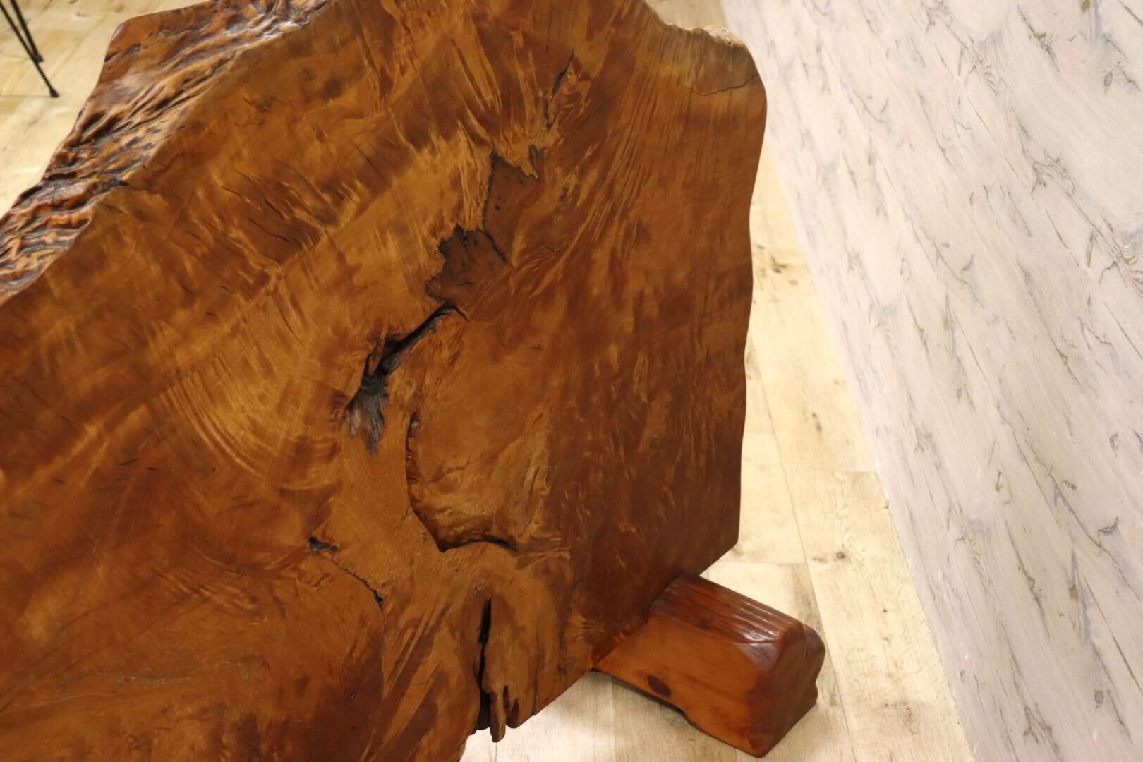 GMFS361○天然木 栃材 一枚板 衝立 パーテーション オブジェ 玄関 無垢材 古民家 和モダン 伝統工芸 レトロ