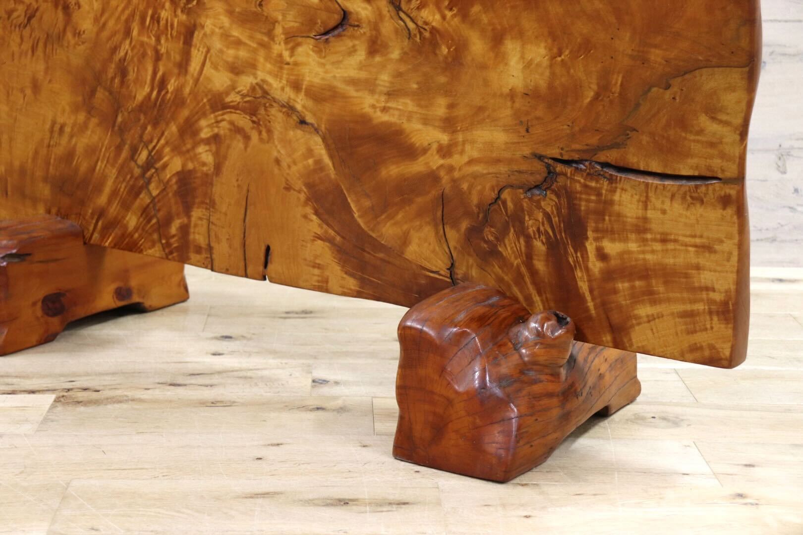 GMFS361○天然木 栃材 一枚板 衝立 パーテーション オブジェ 玄関 無垢材 古民家 和モダン 伝統工芸 レトロ