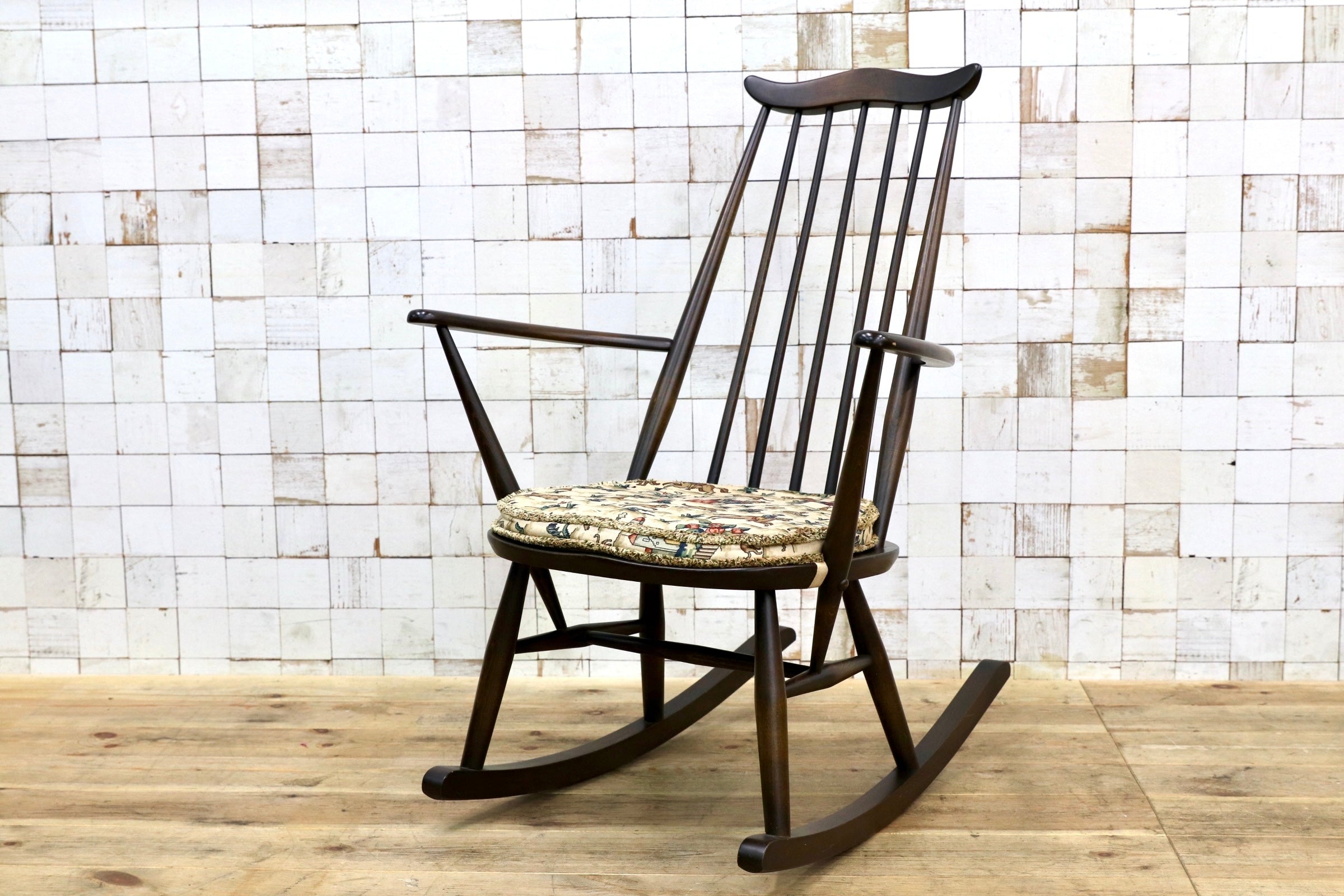 GMJS189○ERCOL / アーコール Goldsmith ゴールドスミス ロッキングチェア エルム材 ビーチ材 英国 アンティーク ヴィンテージ