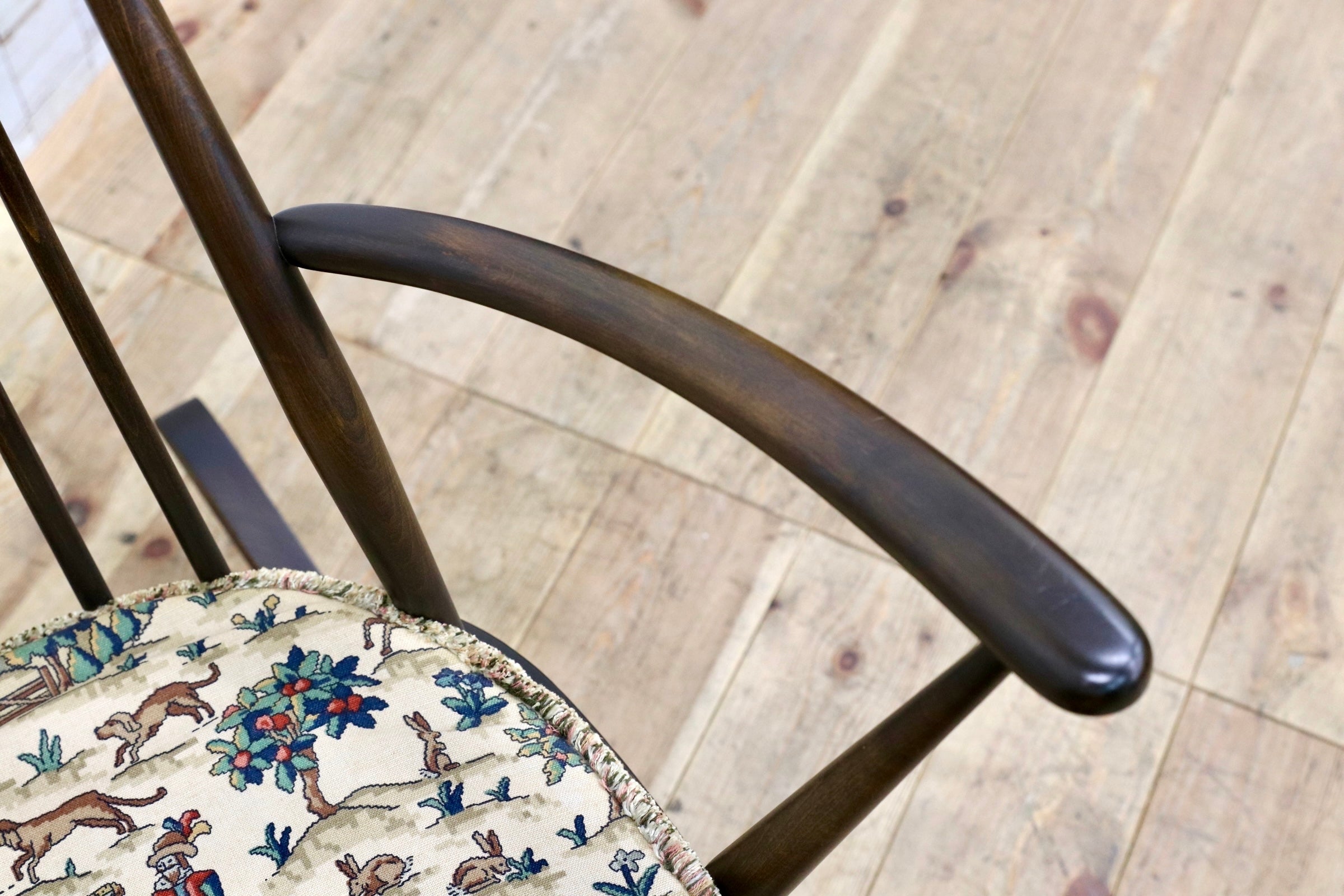 GMJS189○ERCOL / アーコール Goldsmith ゴールドスミス ロッキングチェア エルム材 ビーチ材 英国 アンティーク ヴィンテージ