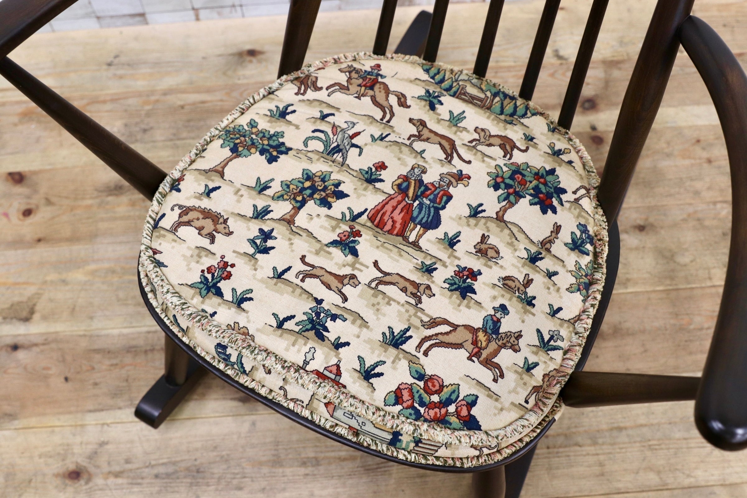 GMJS189○ERCOL / アーコール Goldsmith ゴールドスミス ロッキングチェア エルム材 ビーチ材 英国 アンティーク ヴィンテージ