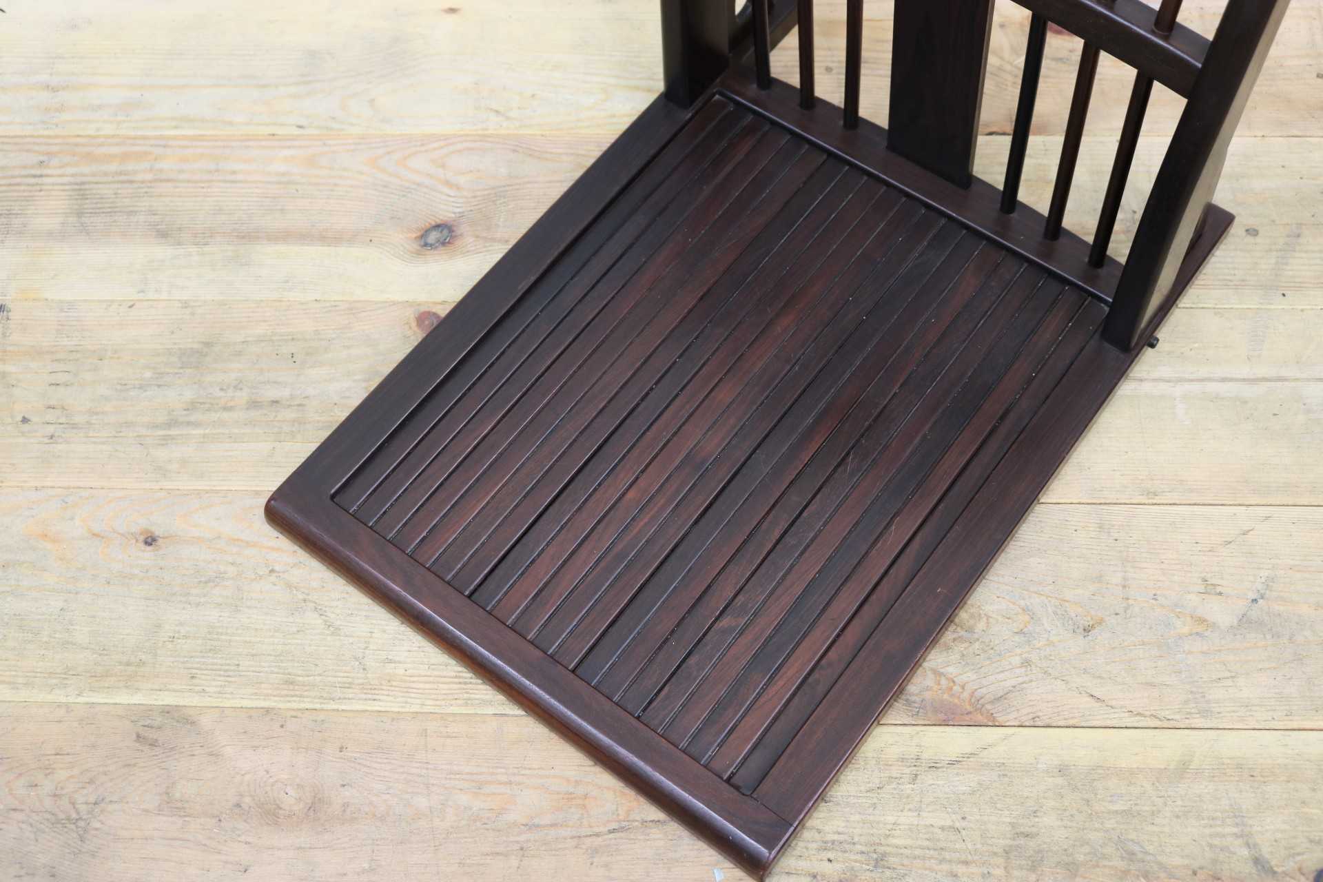 GMIS465A○唐木 座椅子 座敷椅子 ローチェア 無垢材 花梨 和家具 座敷 和室