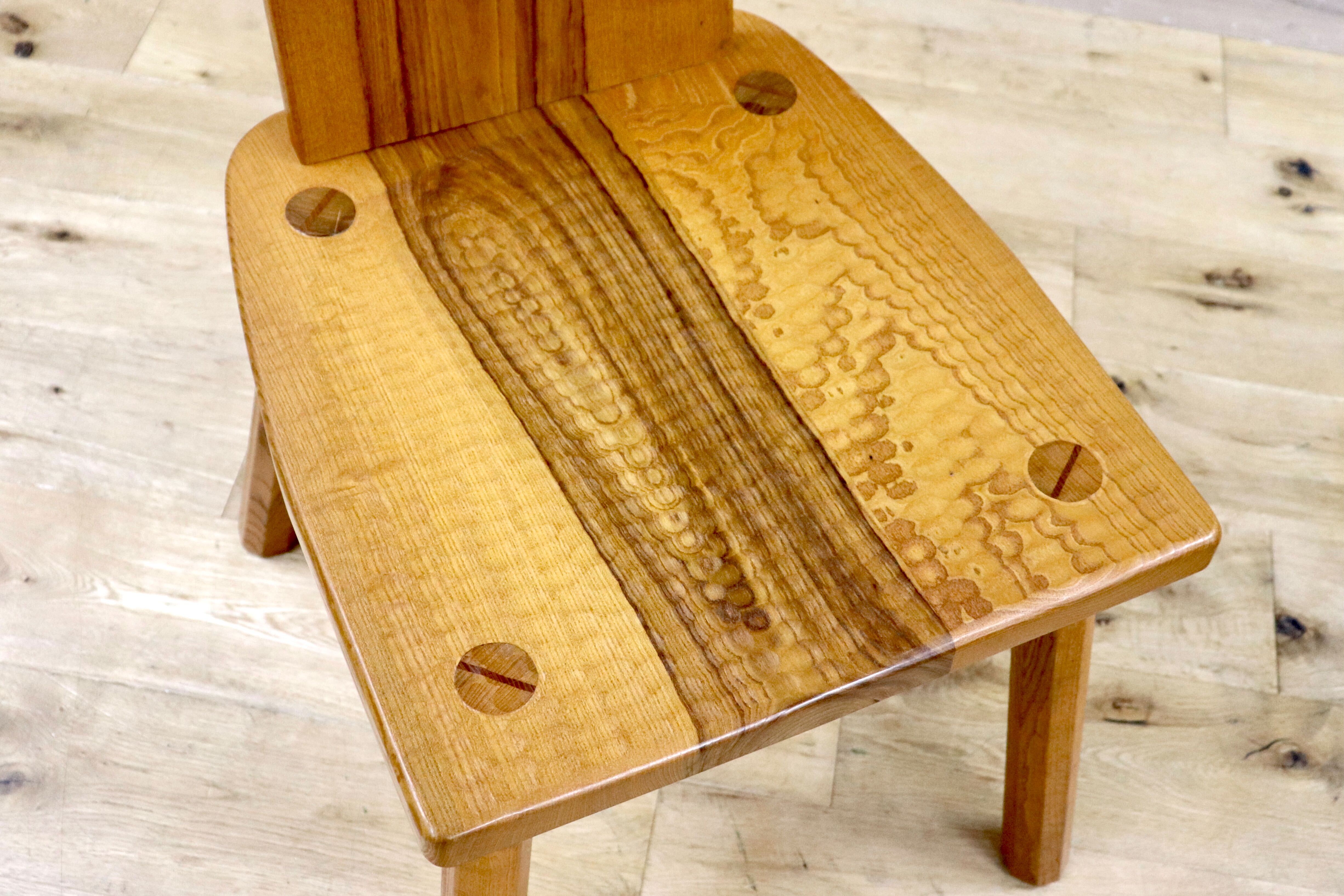 GMHS184B○谷材木店 谷信英 ダイニングチェア アームレスチェア 天然木 無垢 ナチュラル カントリー 工房家具 2脚セット