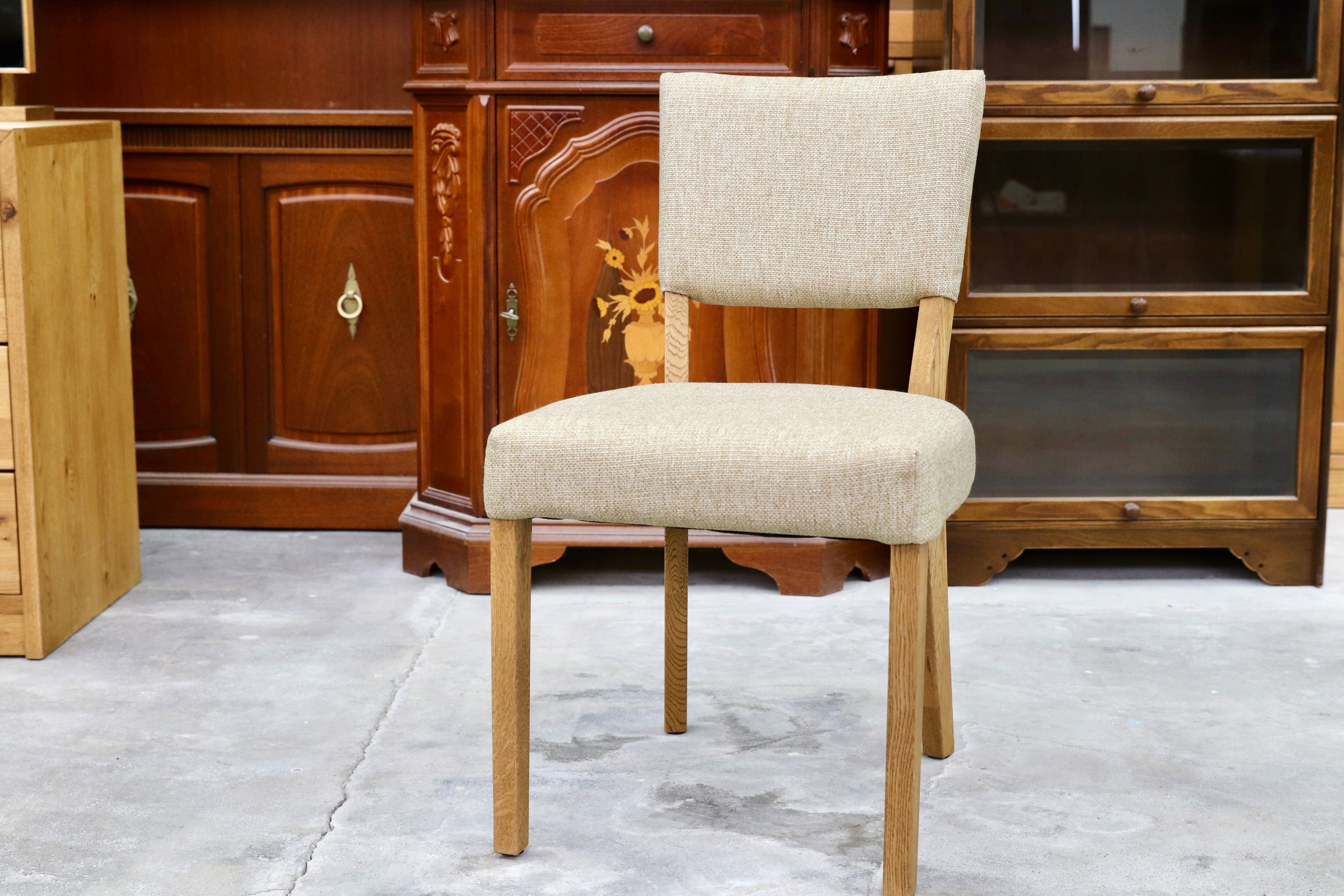 GMHH476○crash gate / クラッシュゲート イージーライフ BAKER CHAIR ダイニングチェア 椅子 オーク材 ファブリック 北欧スタイル