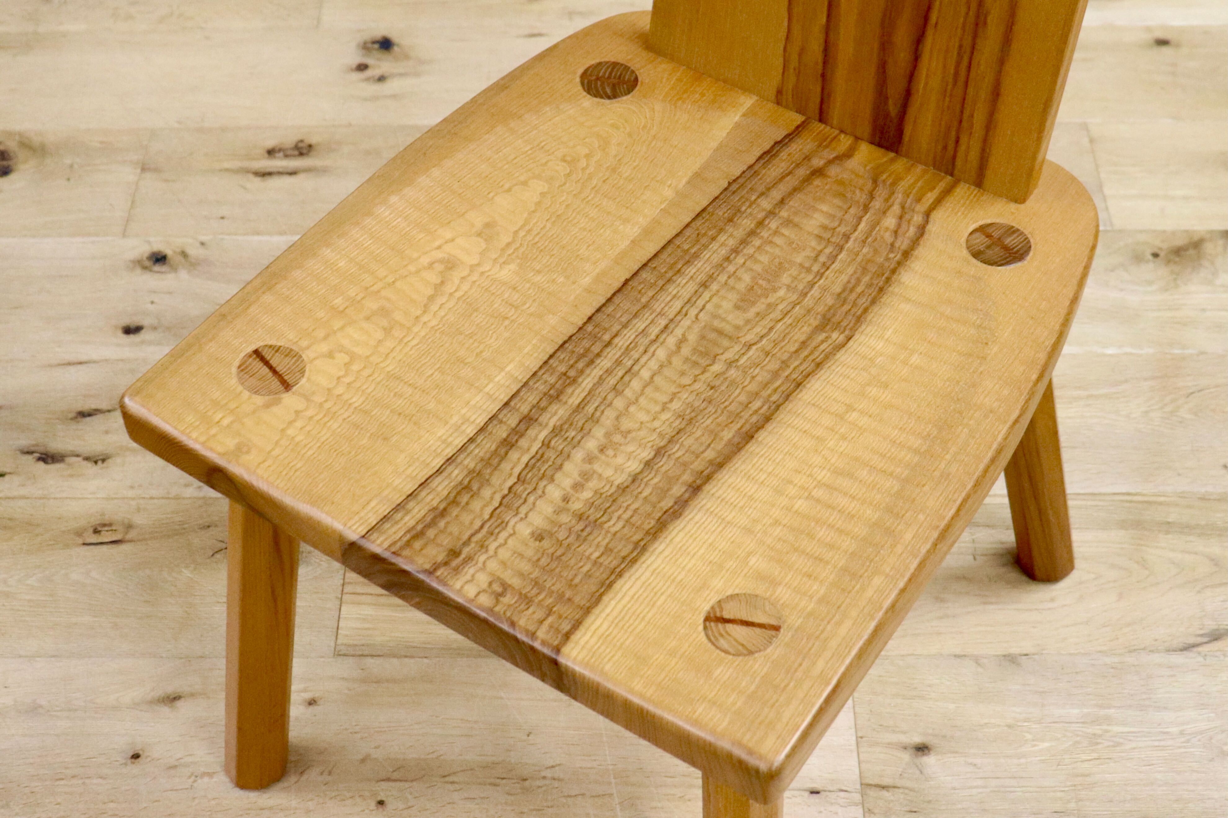 GMHS184B○谷材木店 谷信英 ダイニングチェア アームレスチェア 天然木 無垢 ナチュラル カントリー 工房家具 2脚セット