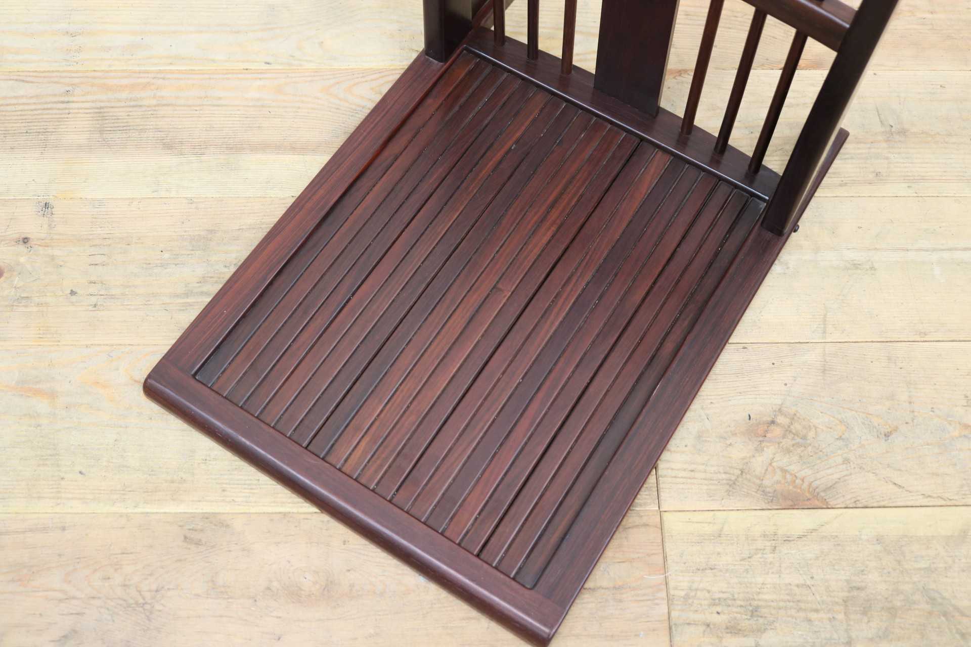 GMIS465B○唐木 座椅子 座敷椅子 ローチェア 無垢材 花梨 和家具 座敷 和室