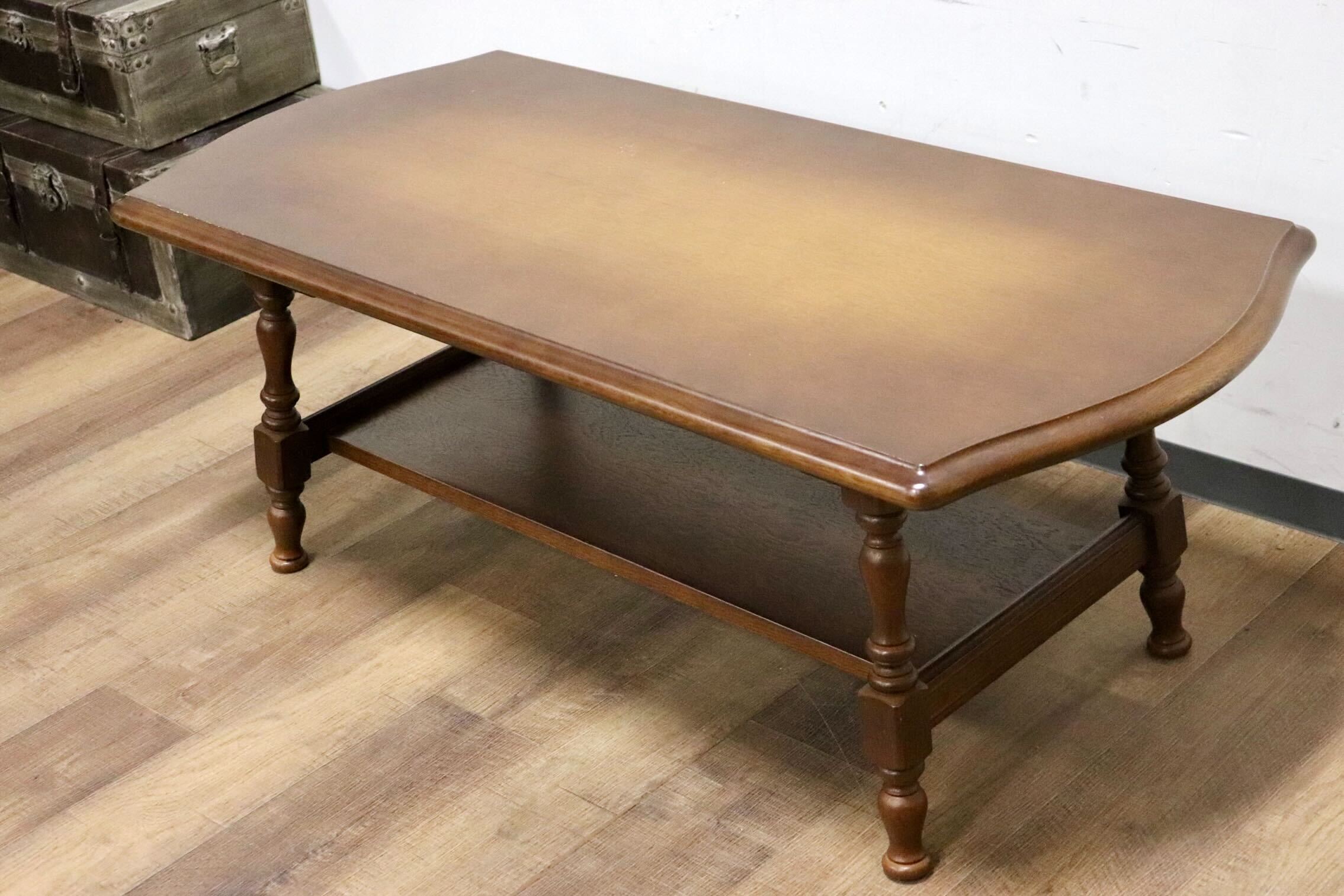 GMHH265○飛騨産業 / HIDA キツツキ 穂高 センターテーブル リビングテーブル コーヒーテーブル 楢材 カントリー クラシック 定価約10万