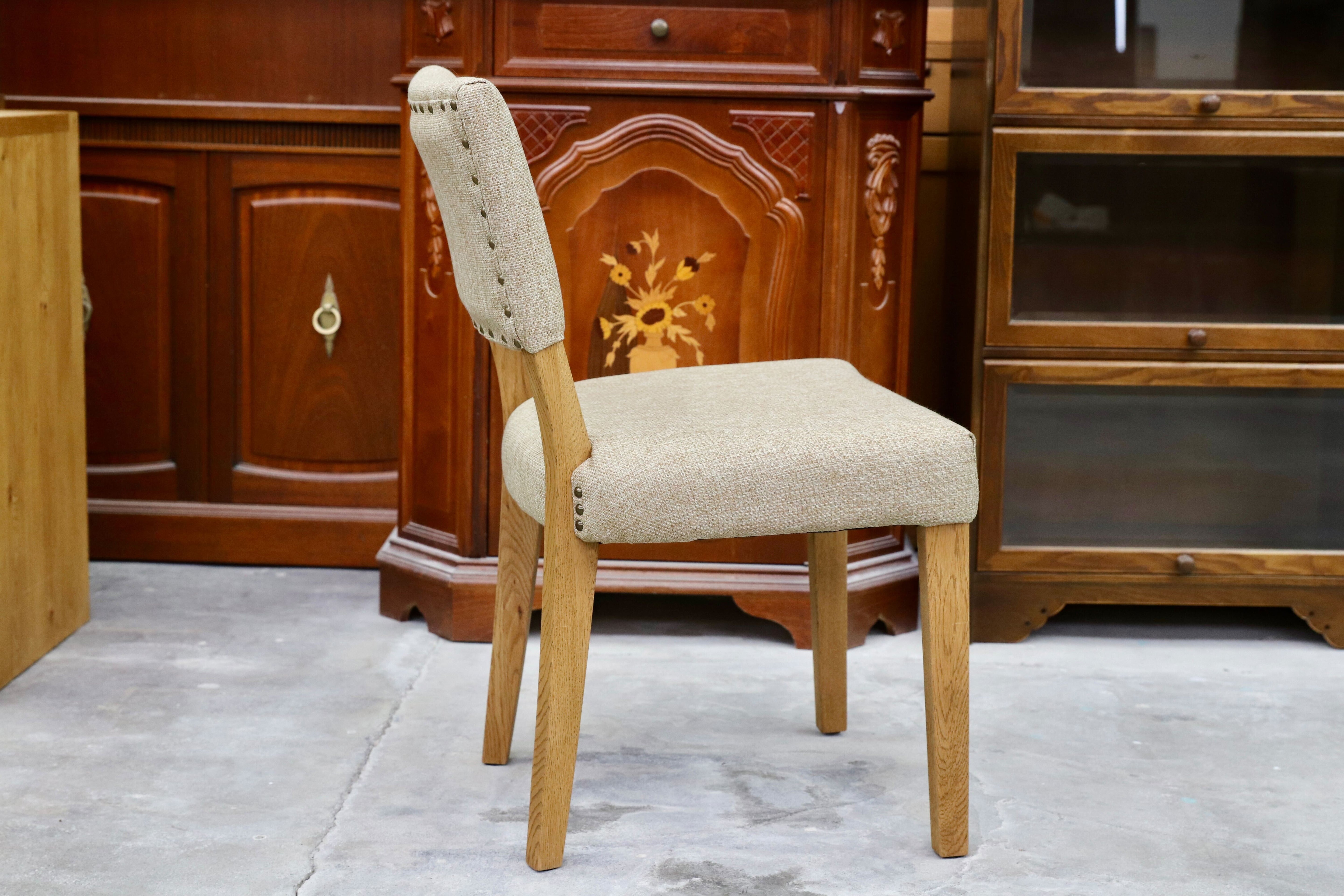 GMHH476○crash gate / クラッシュゲート イージーライフ BAKER CHAIR ダイニングチェア 椅子 オーク材 ファブリック 北欧スタイル