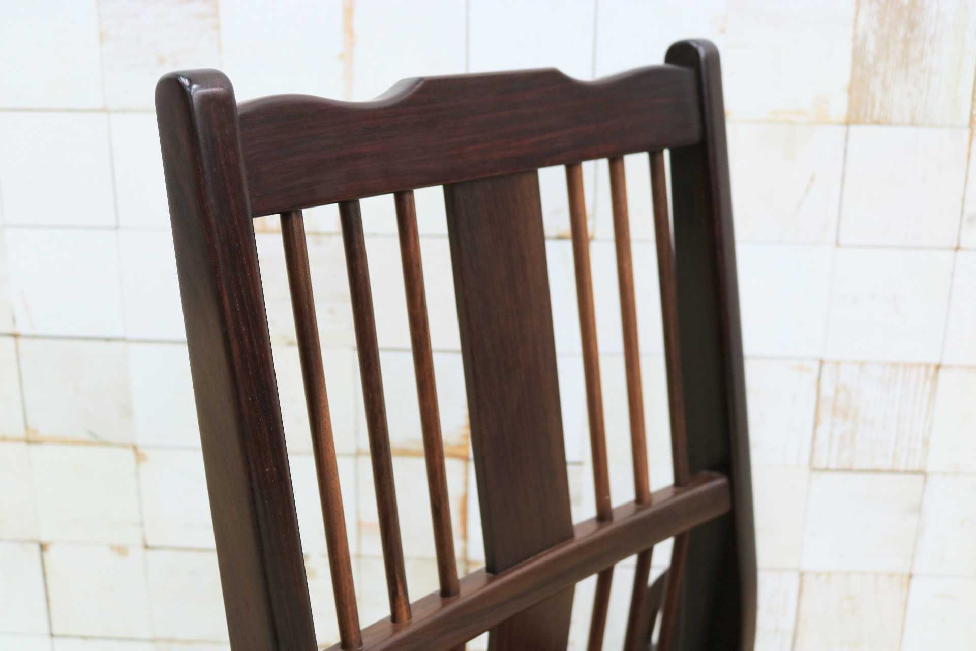 GMIS465B○唐木 座椅子 座敷椅子 ローチェア 無垢材 花梨 和家具 座敷 和室