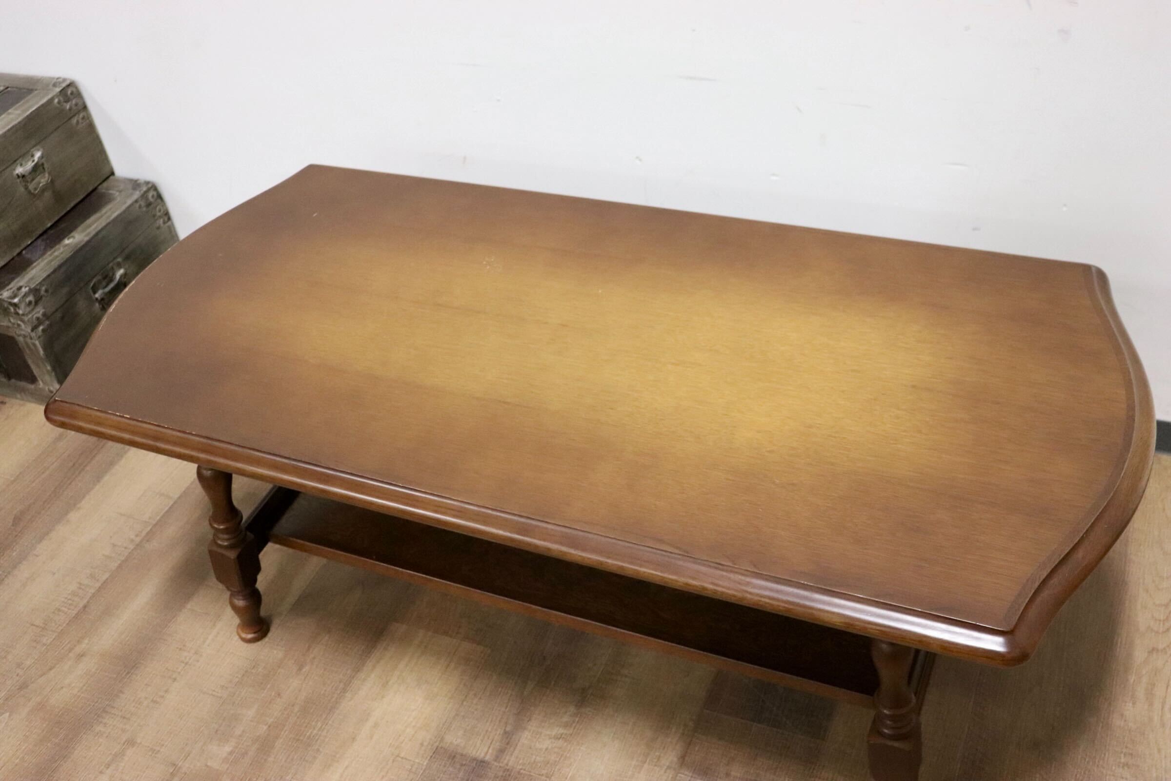 GMHH265○飛騨産業 / HIDA キツツキ 穂高 センターテーブル リビングテーブル コーヒーテーブル 楢材 カントリー クラシック 定価約10万