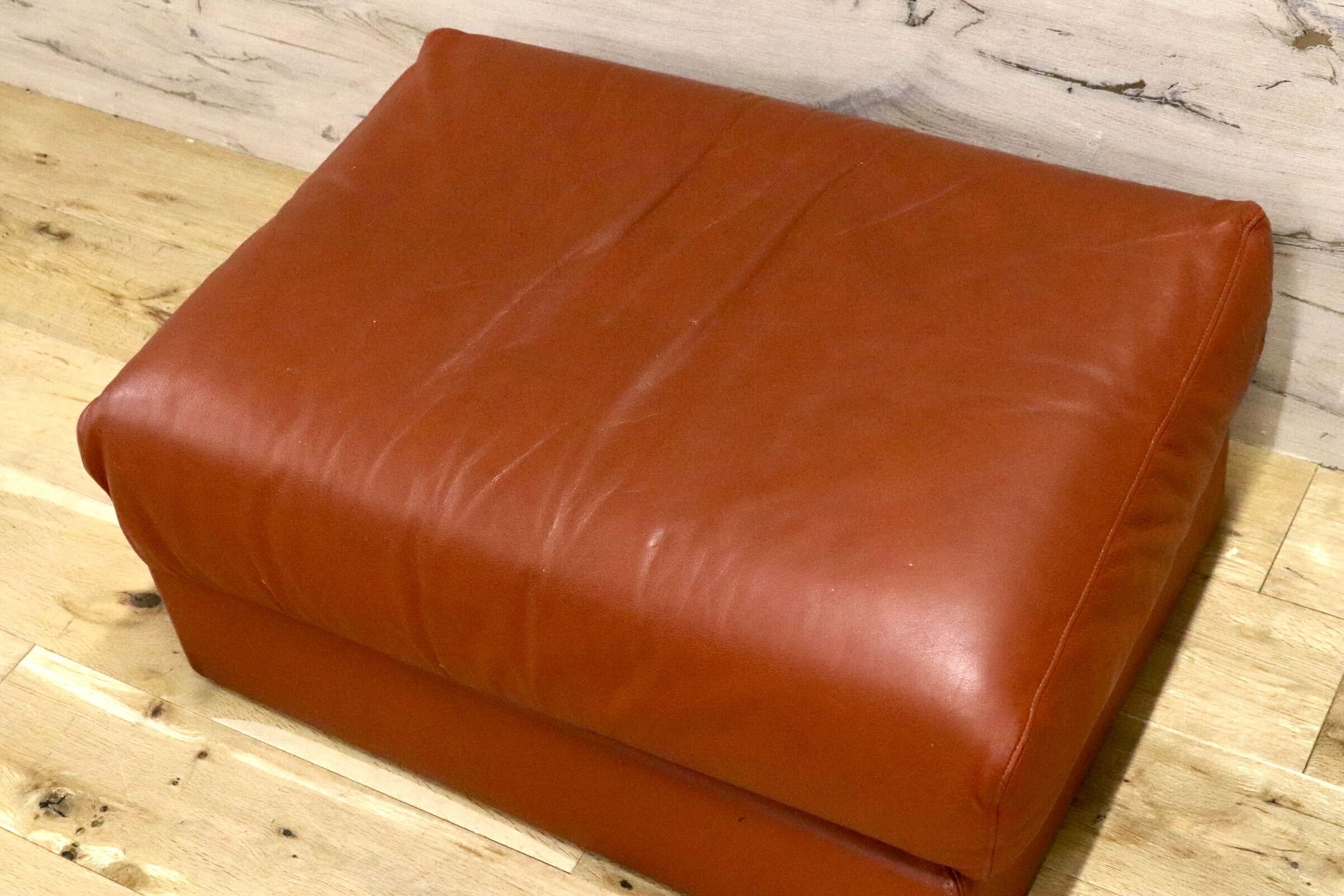 GMJS86D○arflex / アルフレックス オットマン スクエアオットマン スツール フットスツール レザースツール イタリアモダン 本革