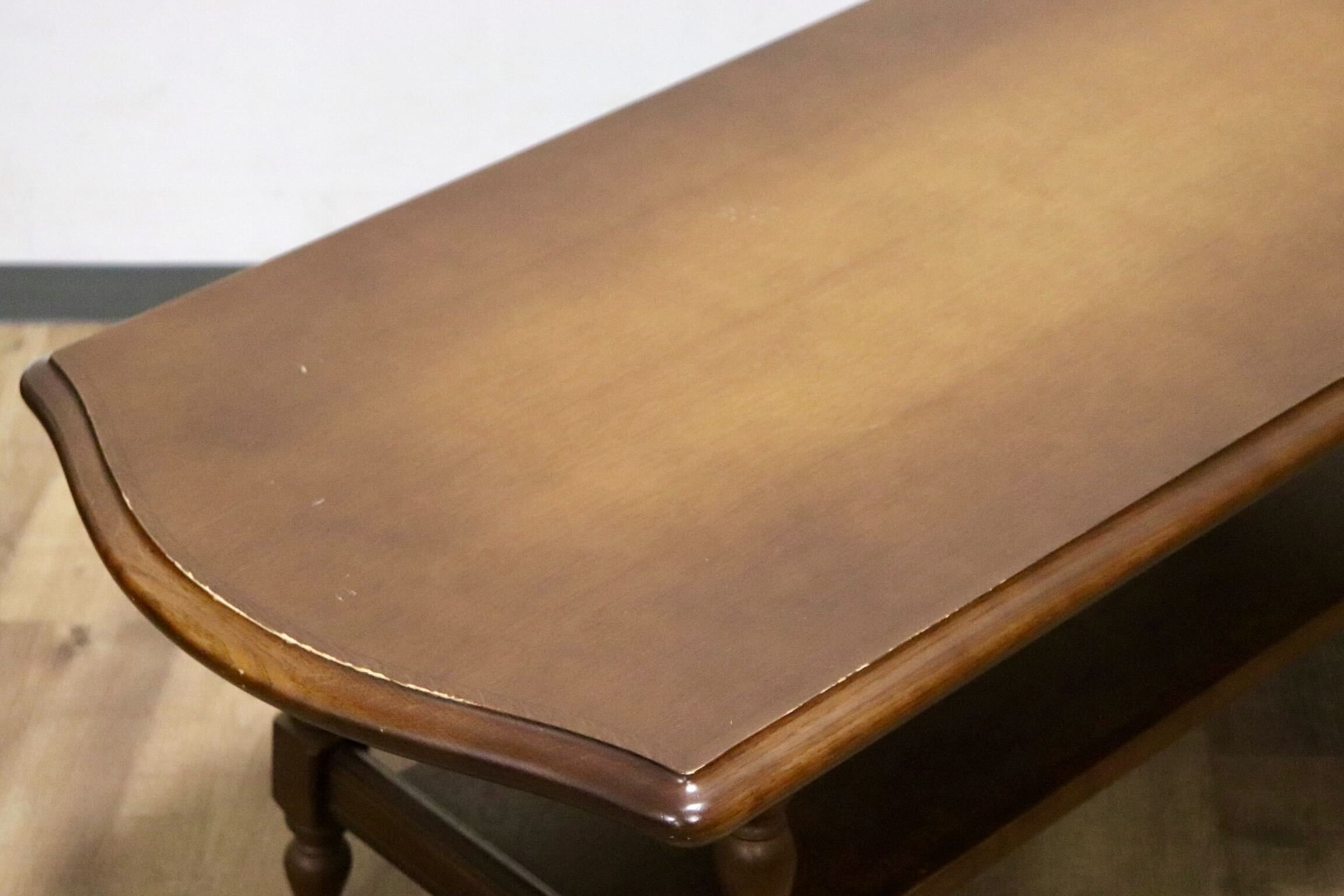 GMHH265○飛騨産業 / HIDA キツツキ 穂高 センターテーブル リビングテーブル コーヒーテーブル 楢材 カントリー クラシック 定価約10万