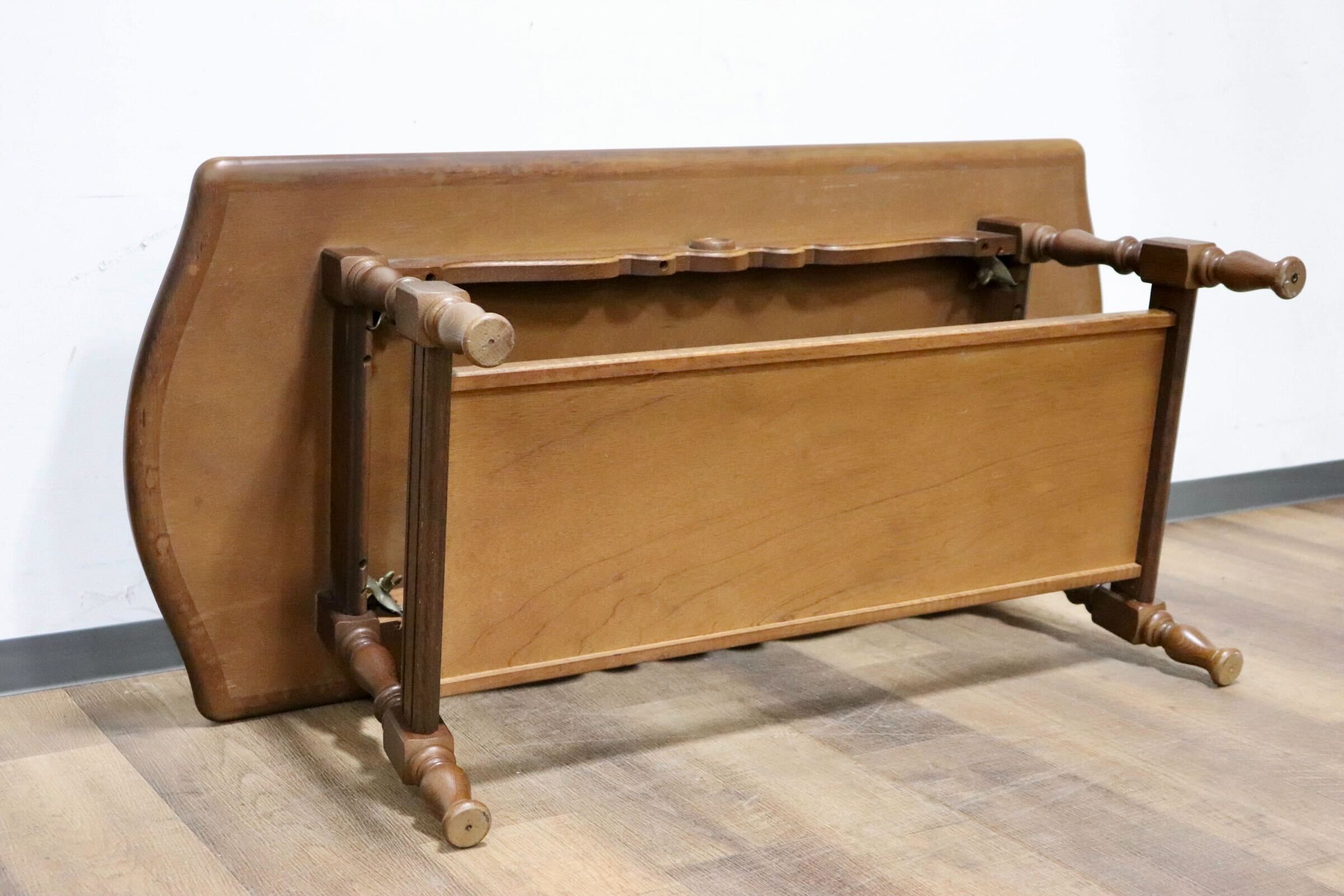 GMHH265○飛騨産業 / HIDA キツツキ 穂高 センターテーブル リビングテーブル コーヒーテーブル 楢材 カントリー クラシック 定価約10万