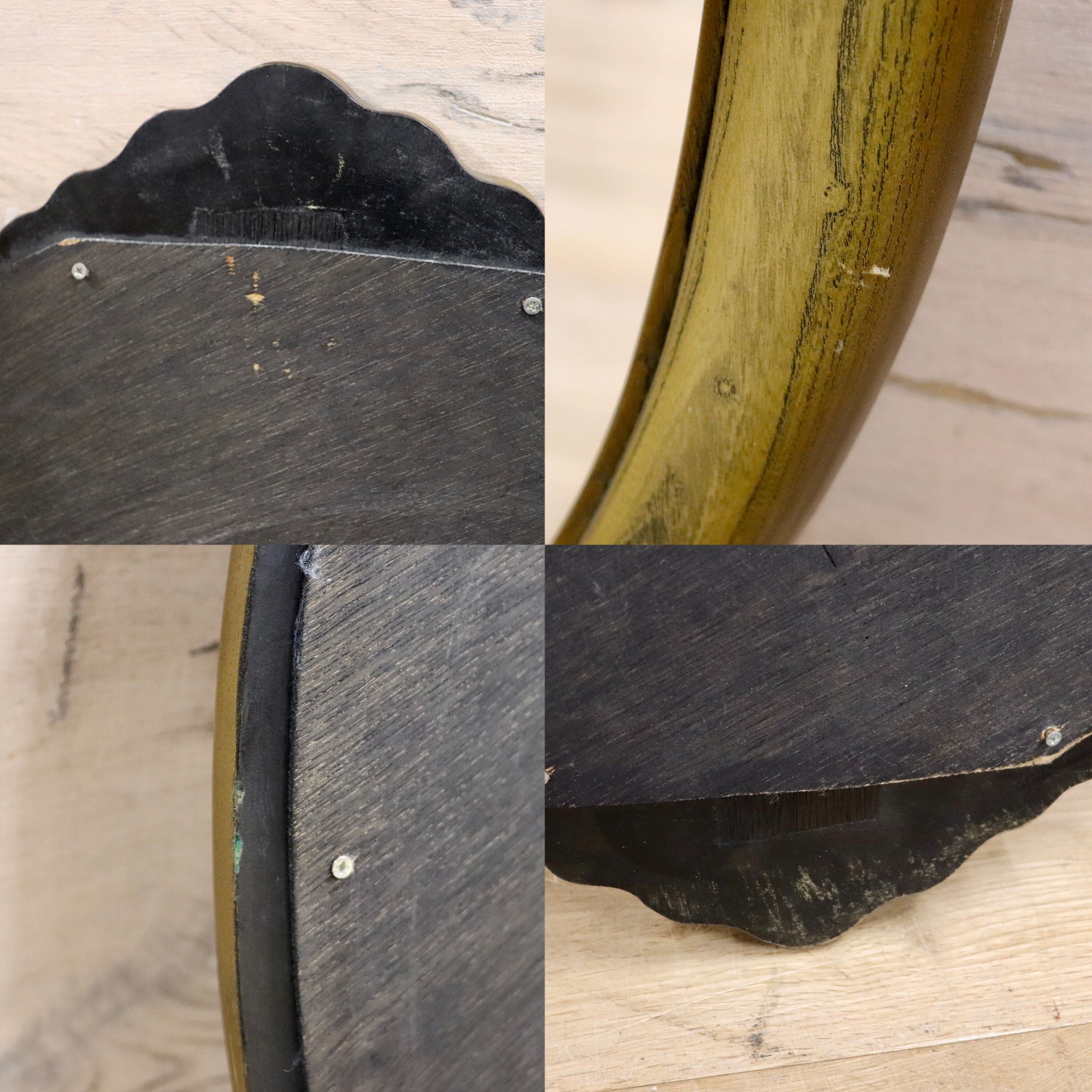 GMHH255○クラシカル ウォールミラー 木彫り 壁掛け鏡 木製フレーム ミラー クラシック 雑貨 楕円形