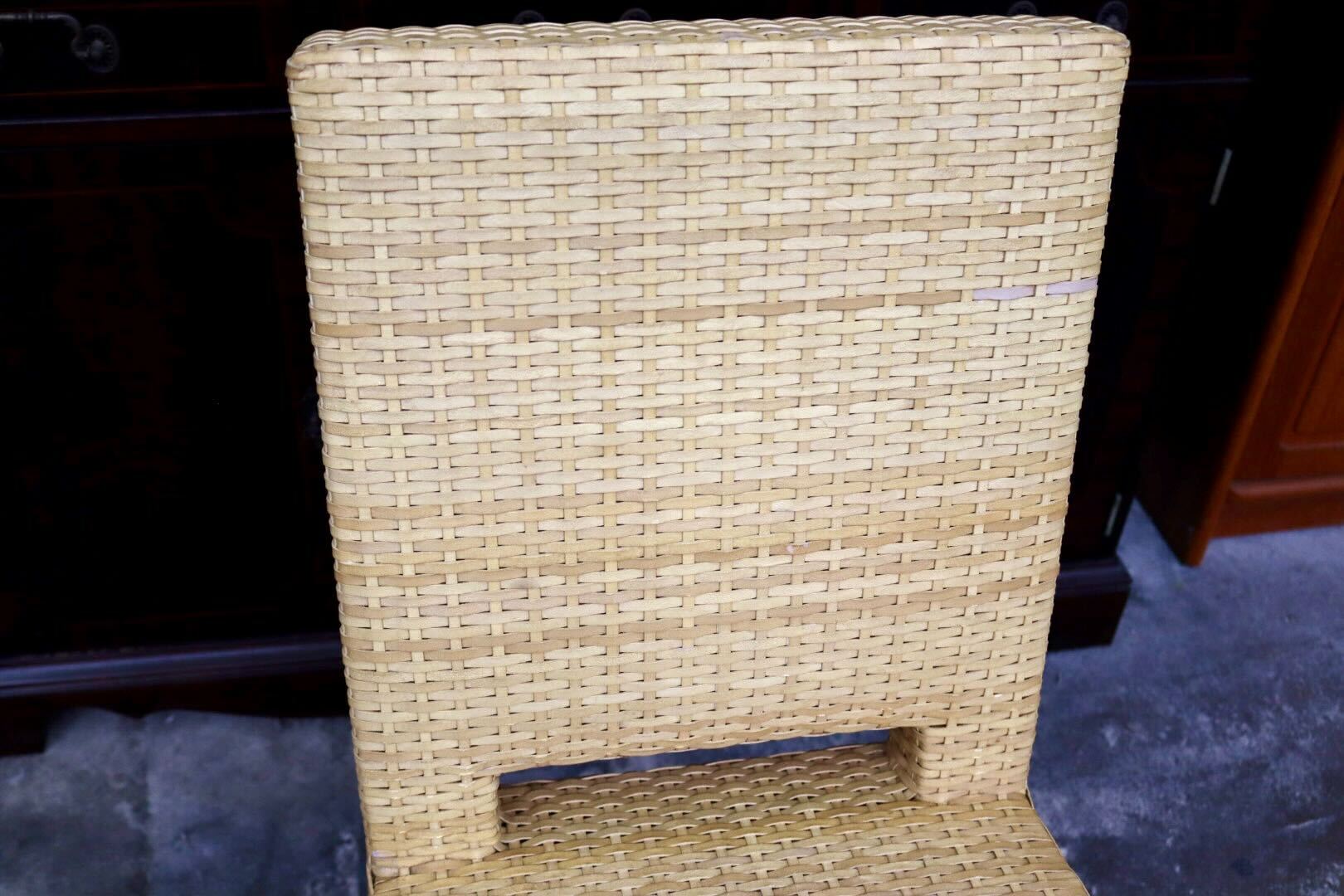 GMIK490D○HUKLA / 日本フクラ ヴァンテ VENTER ダイニングチェア アームレスチェア 椅子 レザー 水牛革編み モダン 国産家具